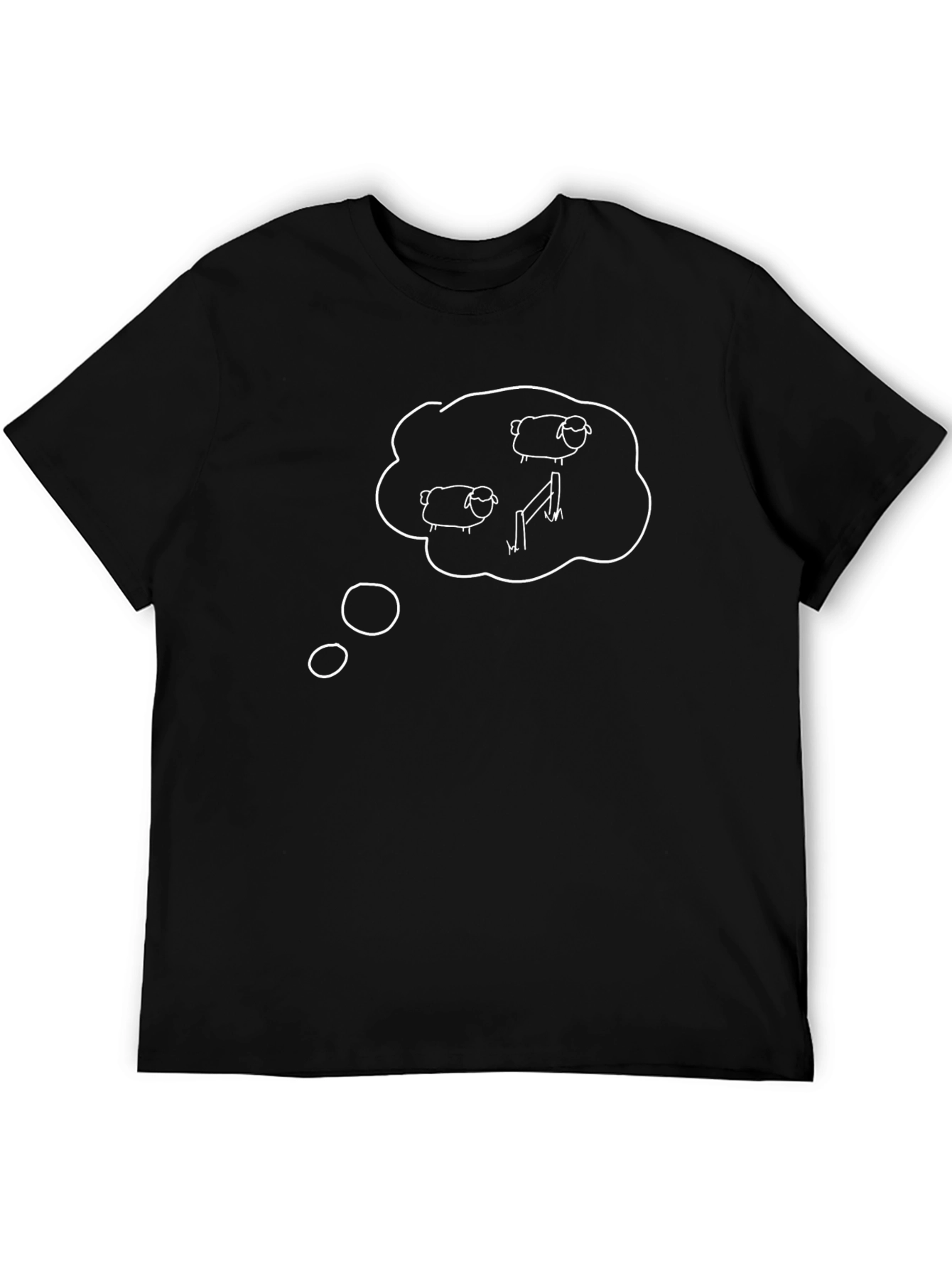 Counting Sheep T-Shirt - Black Graphic Tee
