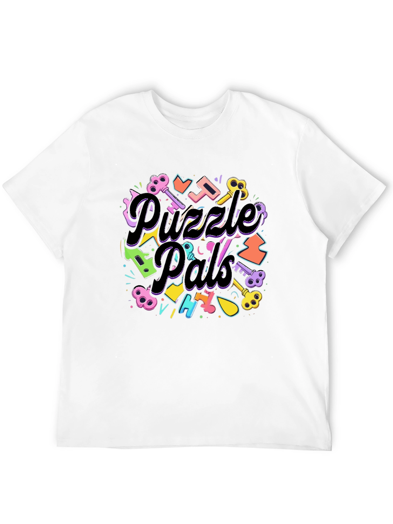 Puzzle Pals Black Graphic Tee