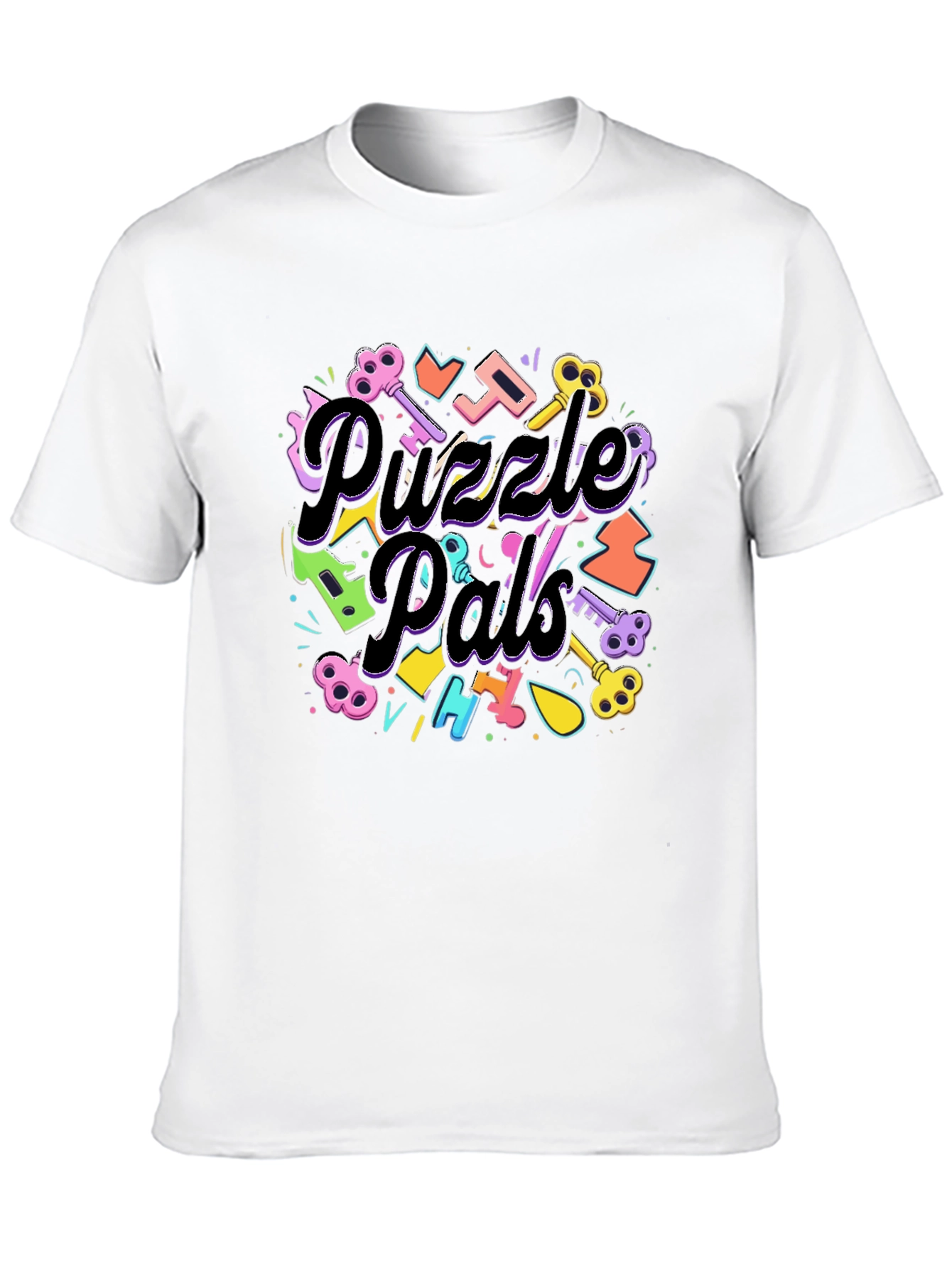 Puzzle Pals Black Graphic Tee