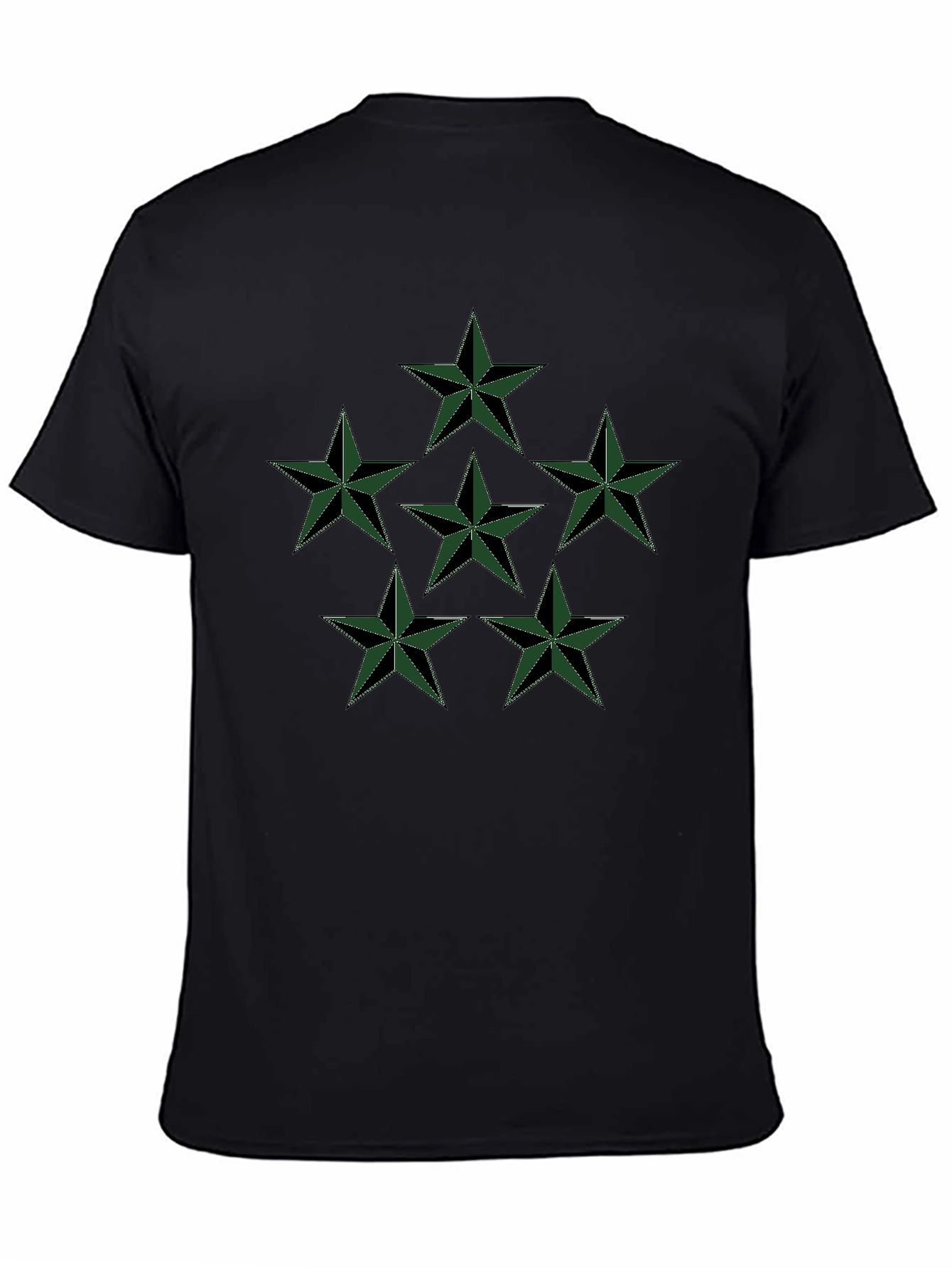 Star Graphic Tee - Mens Black Cotton T-Shirt