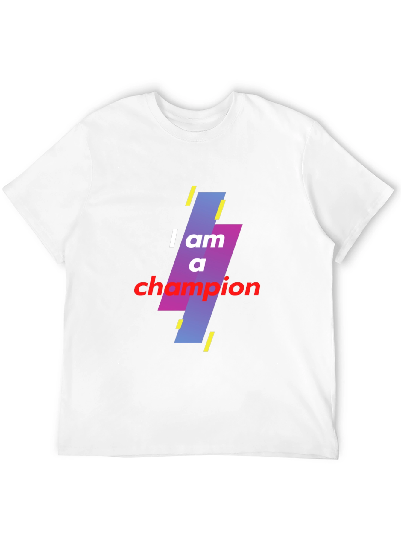 I am a Champion Black Graphic T-Shirt