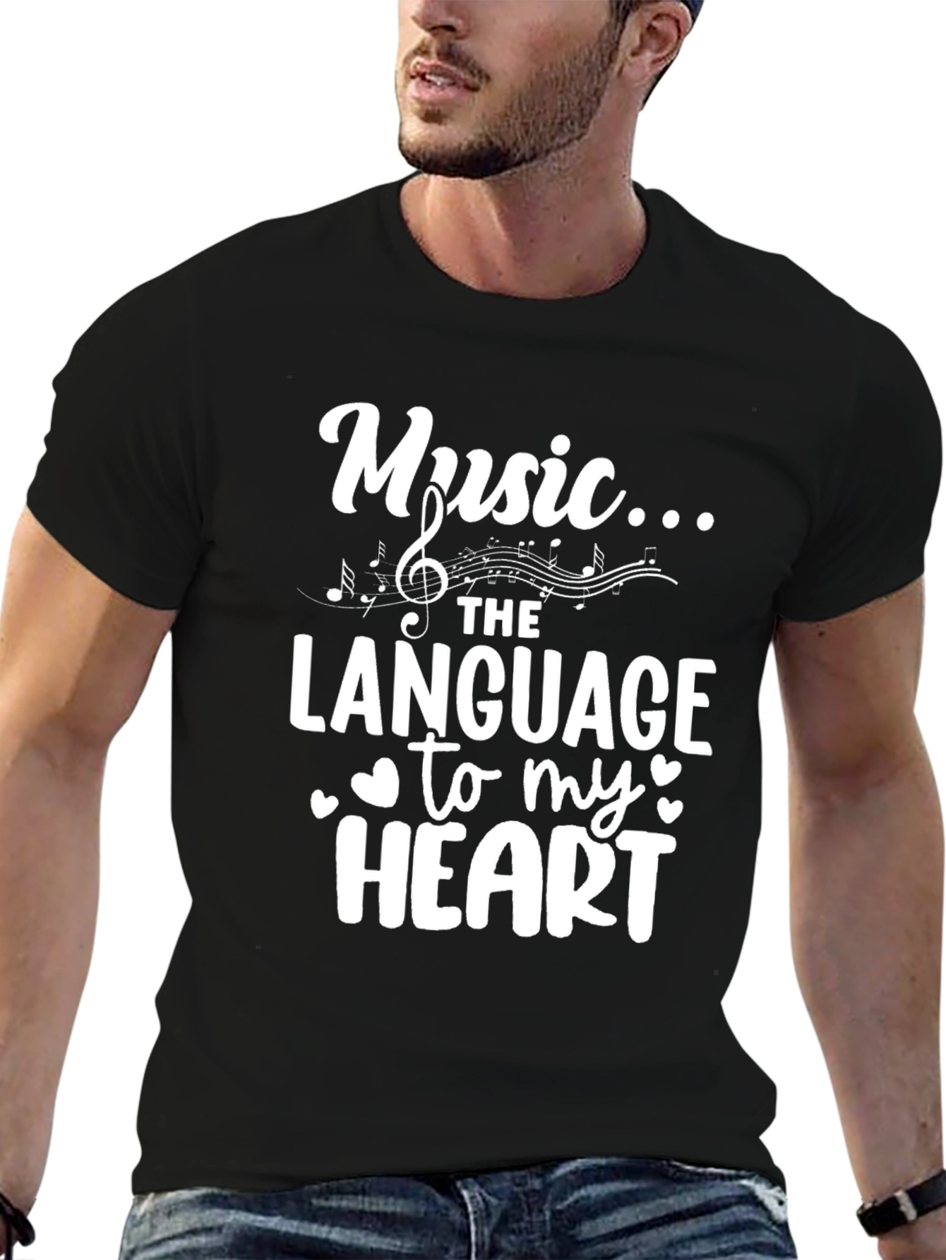 Music is the Language to My Heart T-Shirt