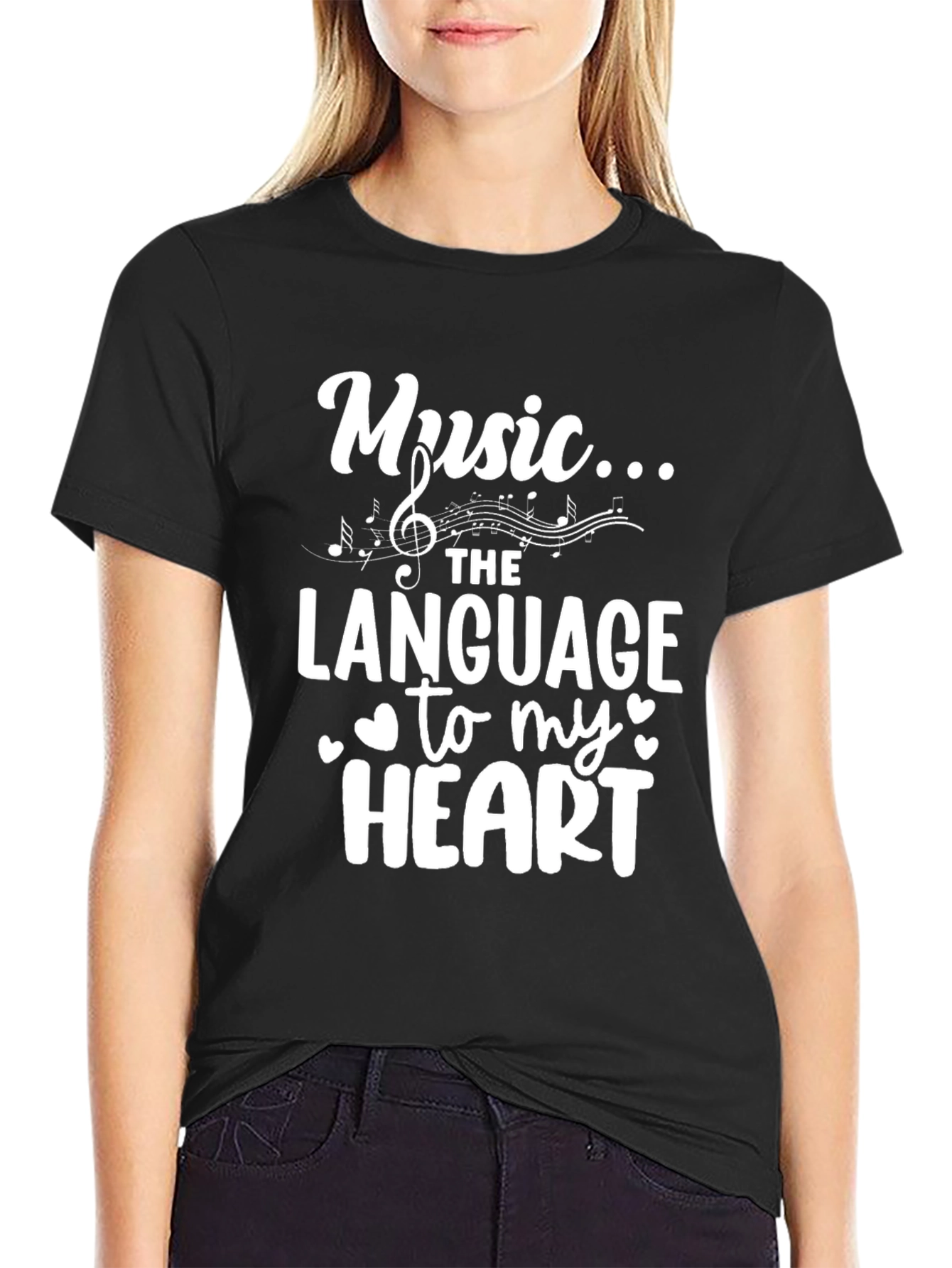 Music is the Language to My Heart T-Shirt