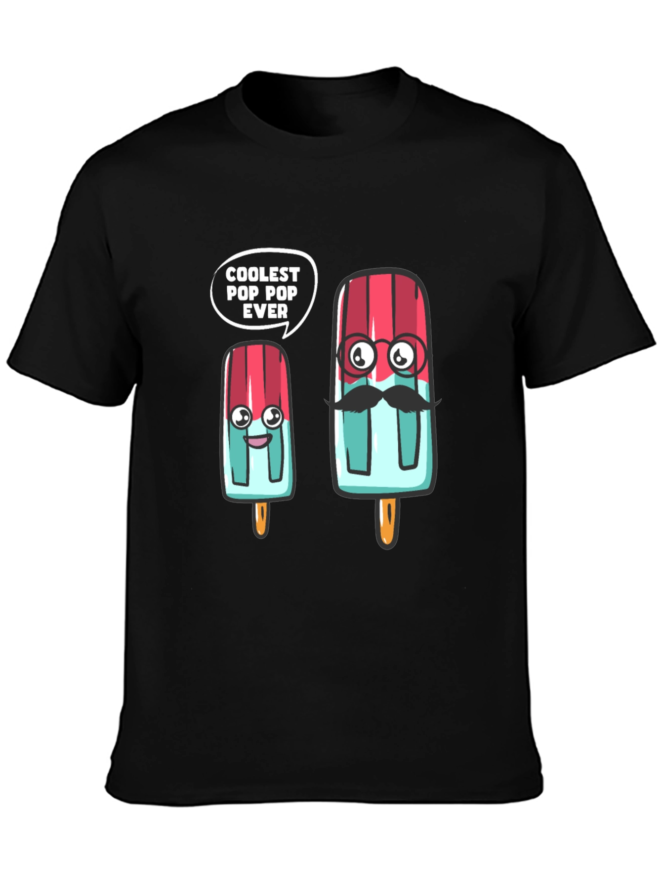 Coolest Pop Pop Ever Black T-Shirt