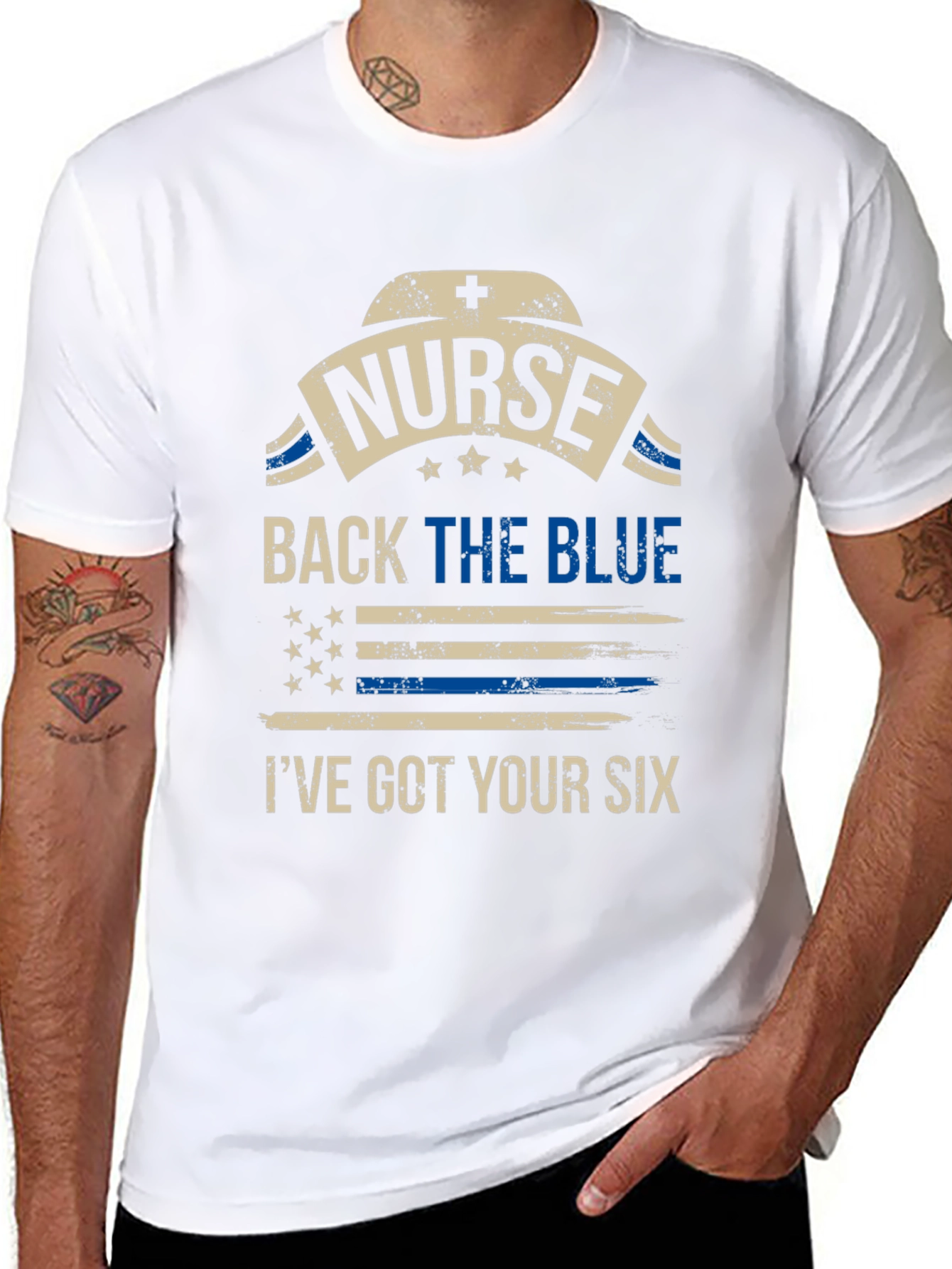 Nurse Back the Blue T-Shirt