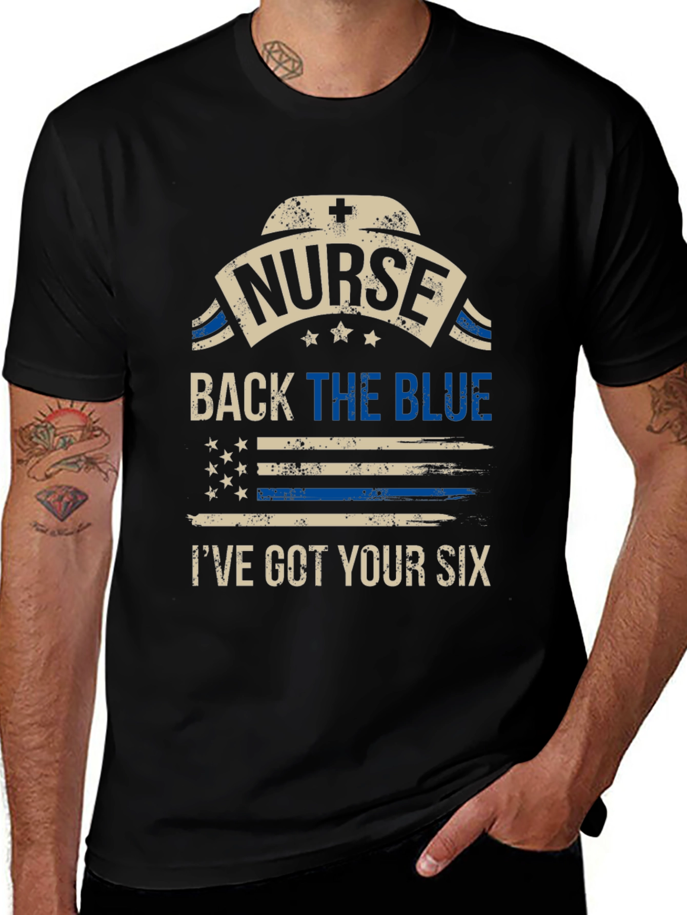 Nurse Back the Blue T-Shirt