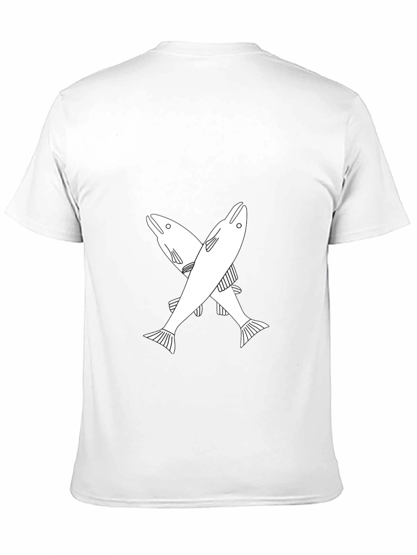 Cool Fish Graphic Tee - Black Casual T-Shirt