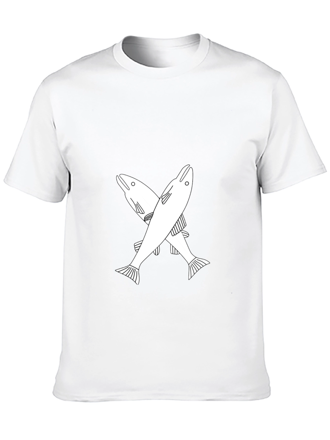 Cool Fish Graphic Tee - Black Casual T-Shirt