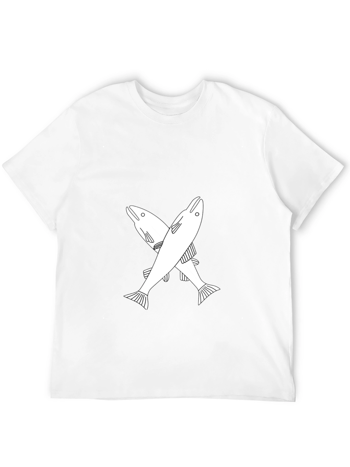 Cool Fish Graphic Tee - Black Casual T-Shirt