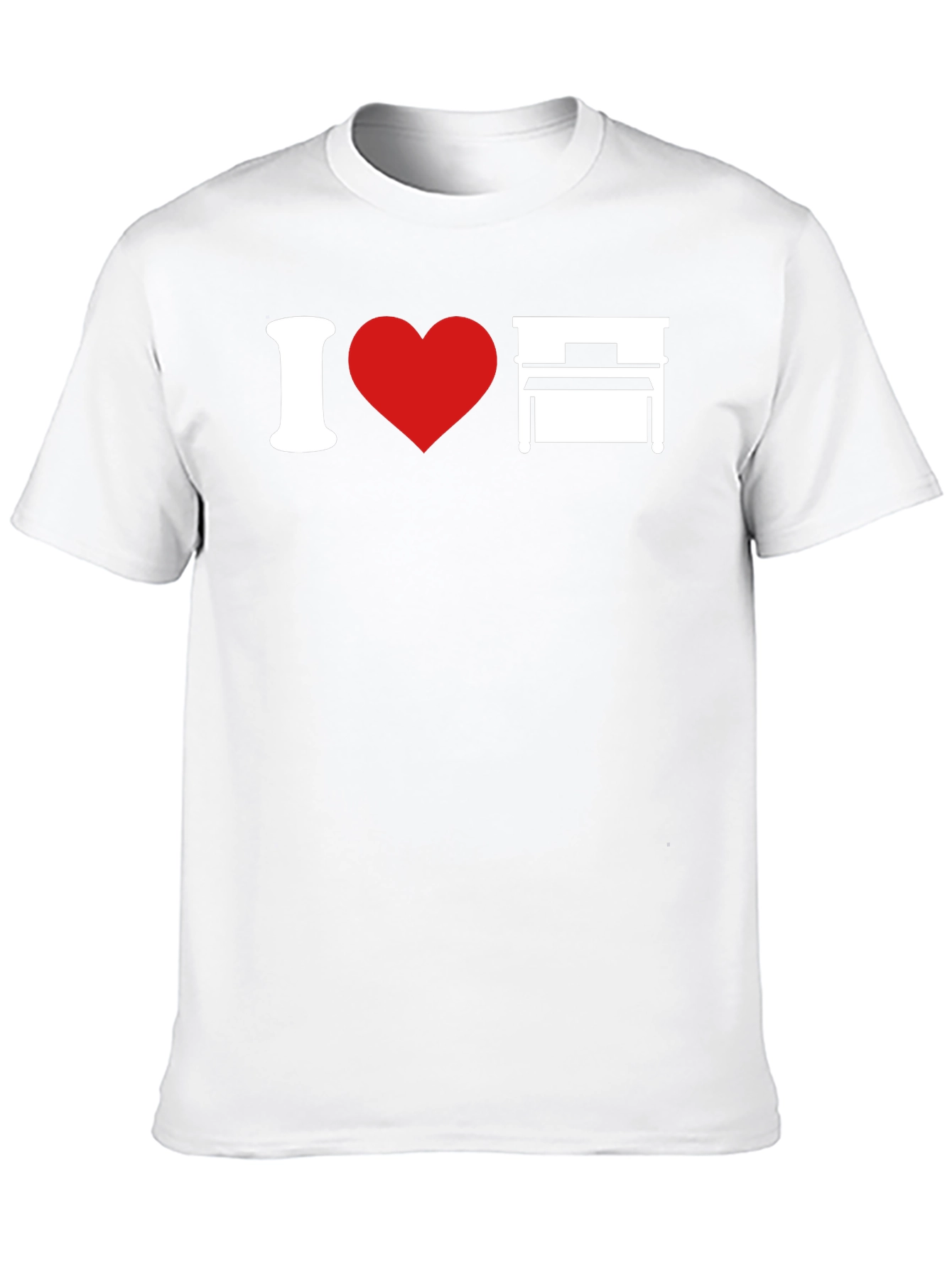 I Love Piano T-Shirt - Music Lover Tee