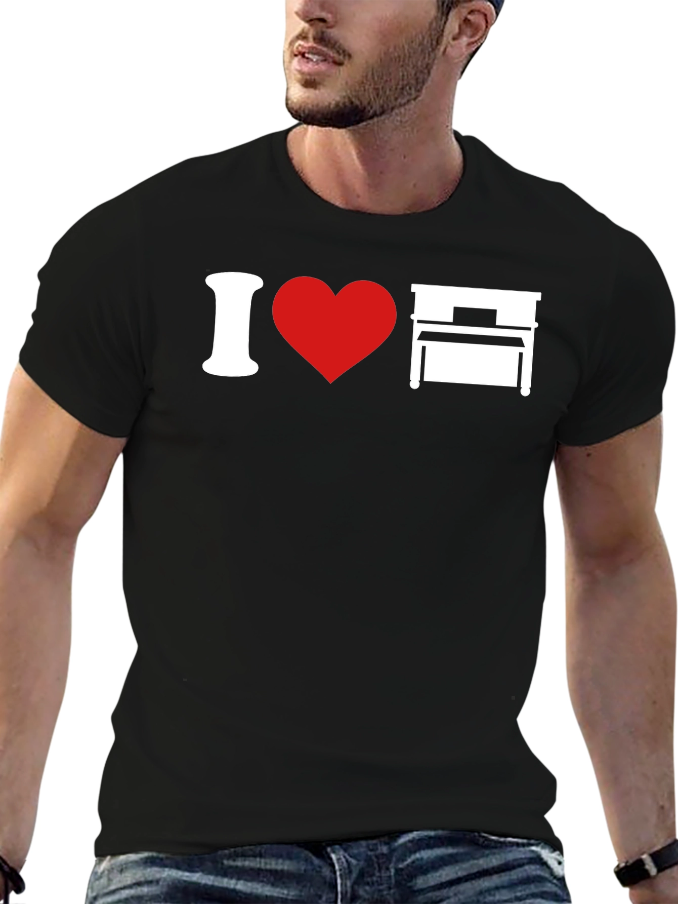 I Love Piano T-Shirt - Music Lover Tee