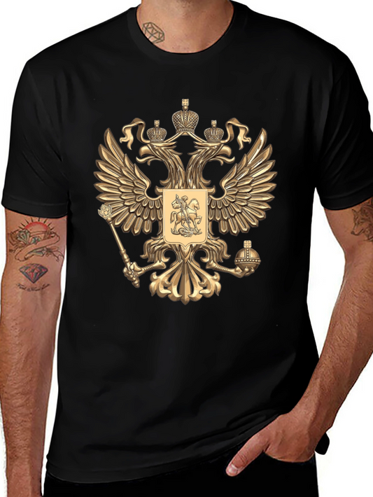 Russian Coat of Arms Black T-Shirt