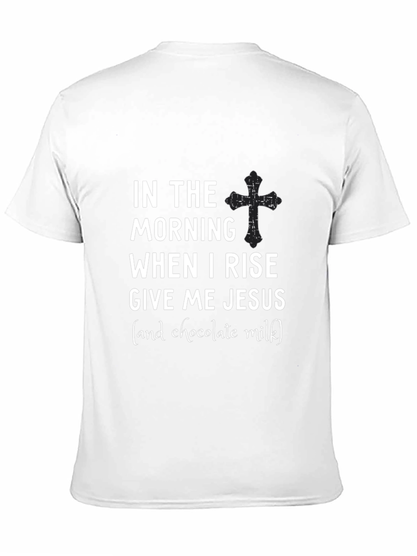 In The Morning Give Me Jesus Black Tee