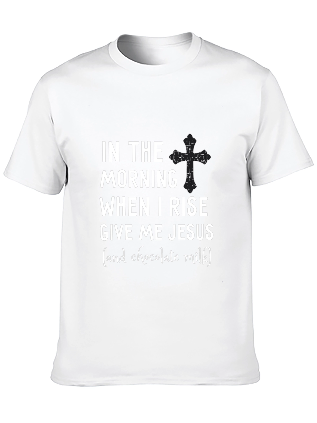 In The Morning Give Me Jesus Black Tee