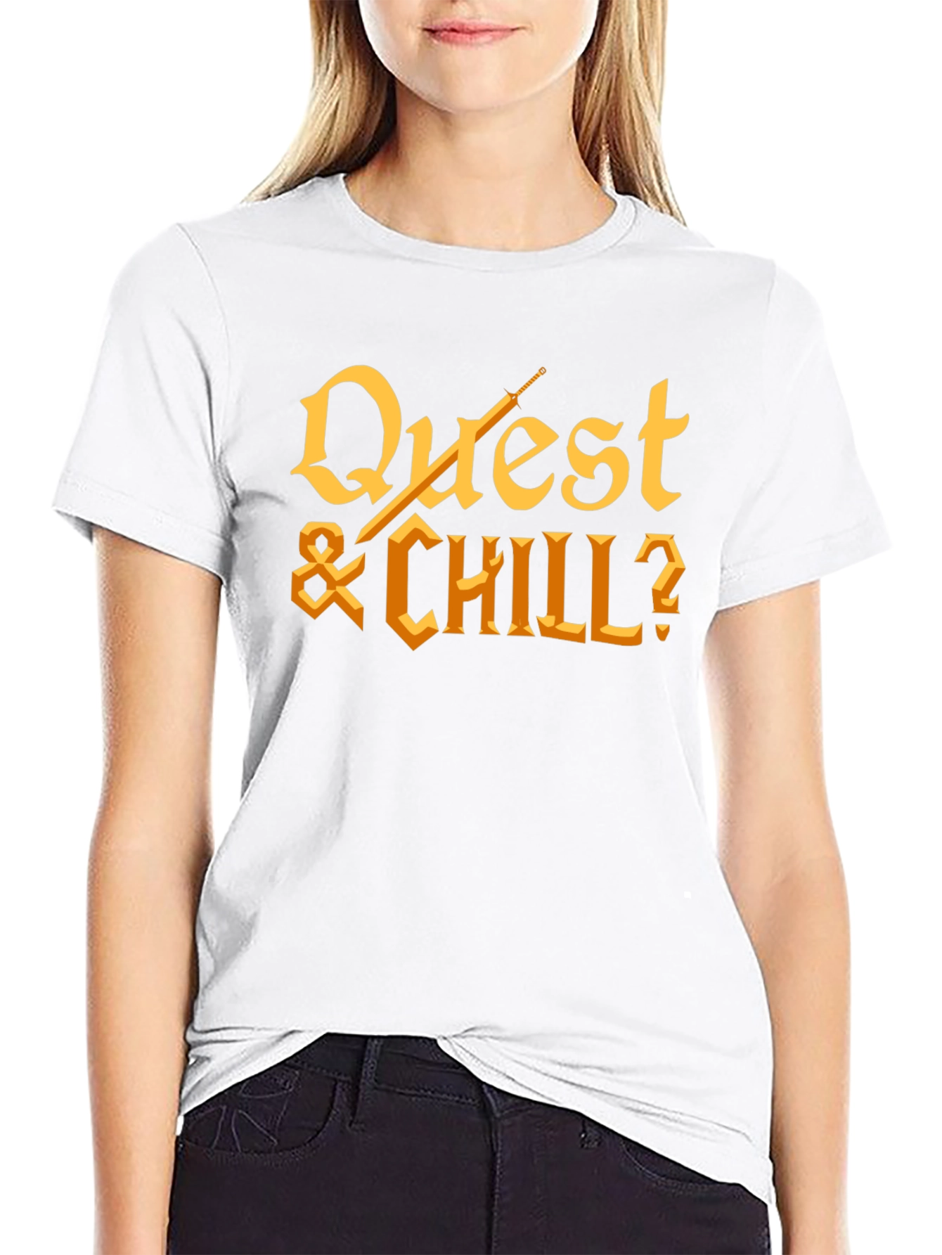 Quest & Chill Graphic T-Shirt - Gamer Tee