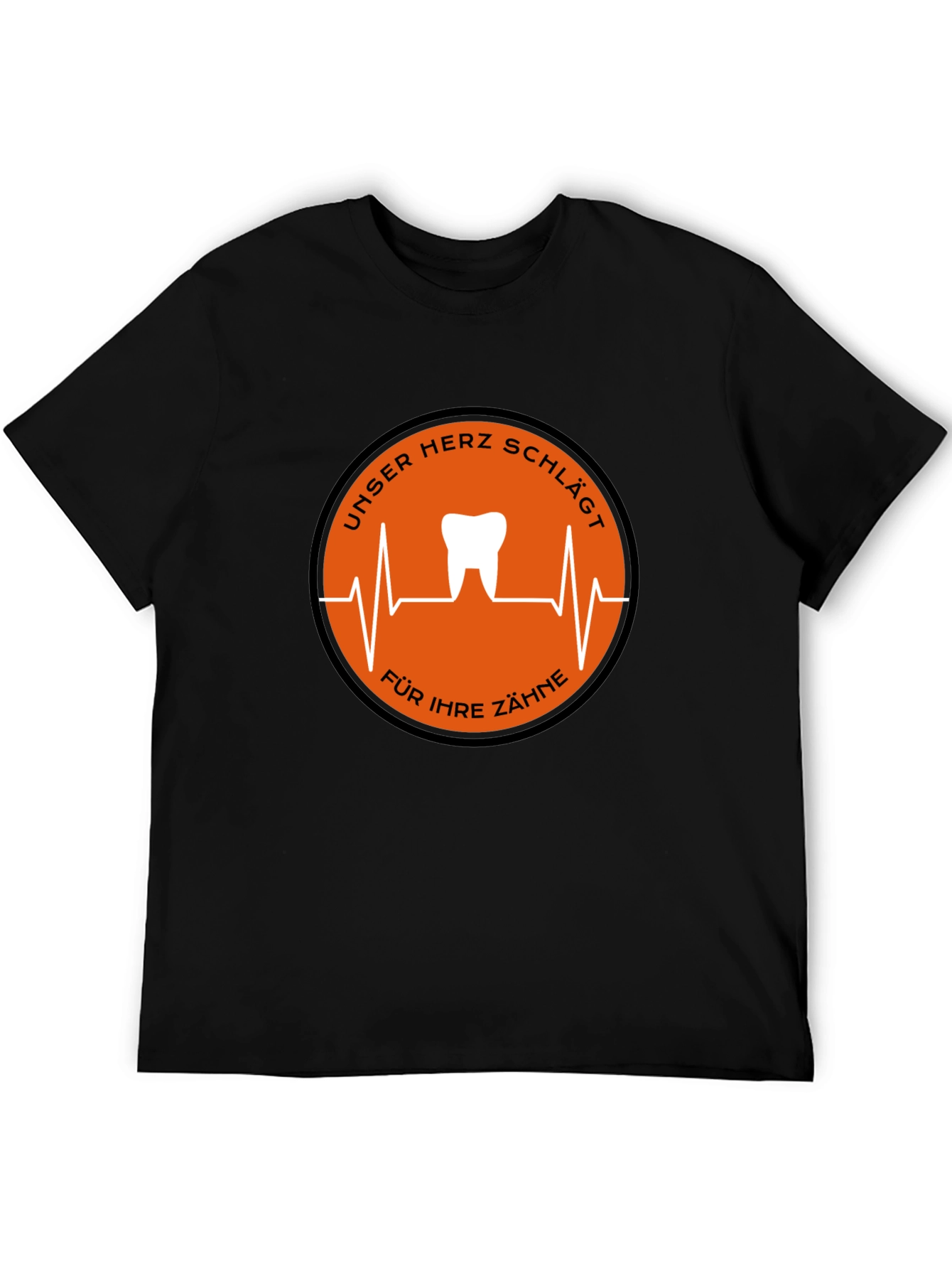 Dentist Heartbeat T-Shirt - Black Graphic Tee