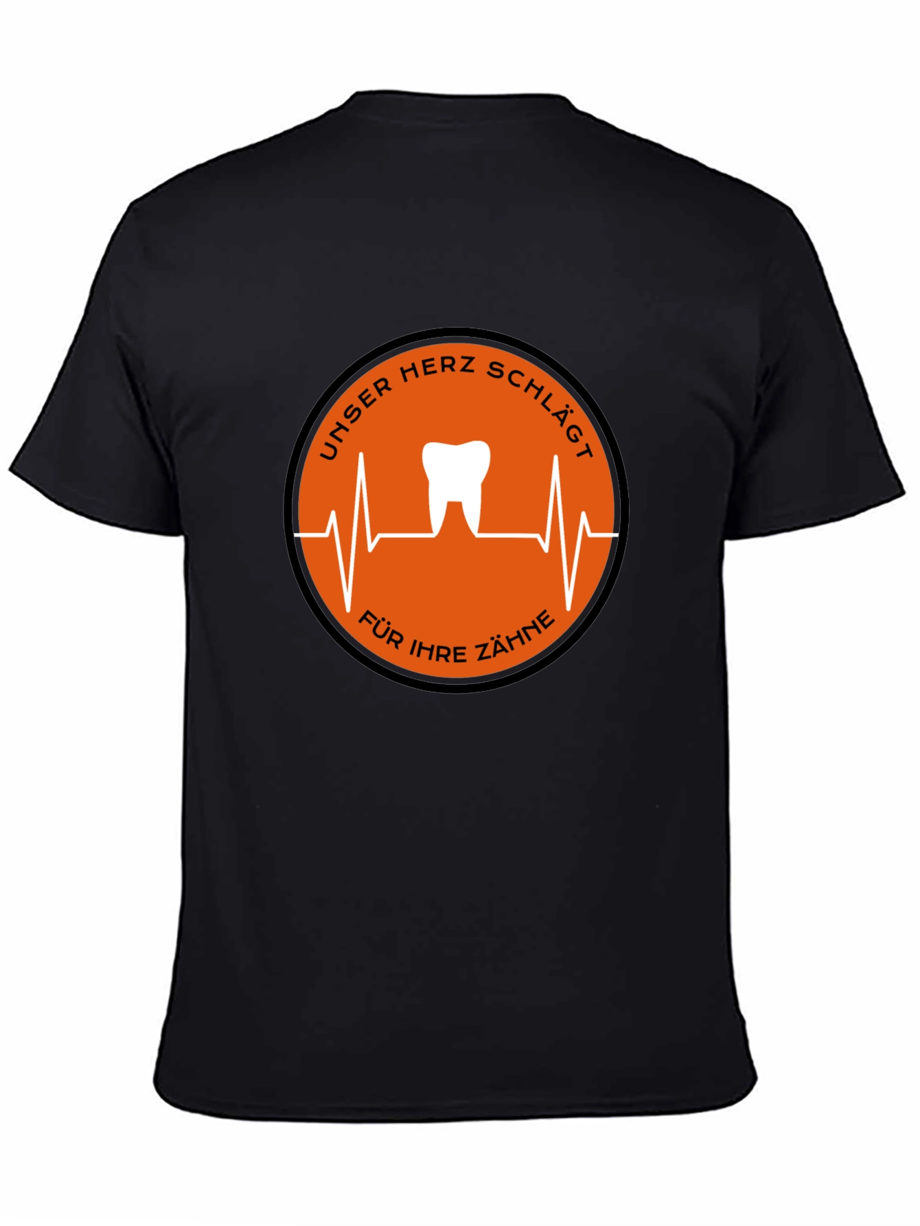 Dentist Heartbeat T-Shirt - Black Graphic Tee