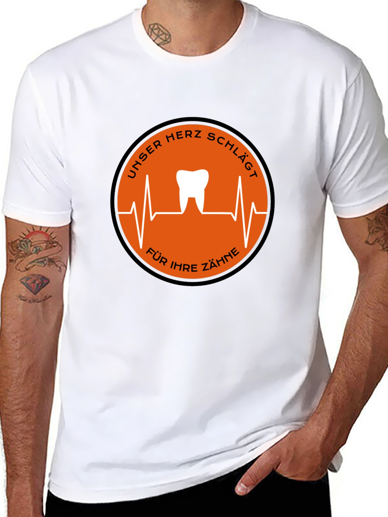 Dentist Heartbeat T-Shirt - Black Graphic Tee