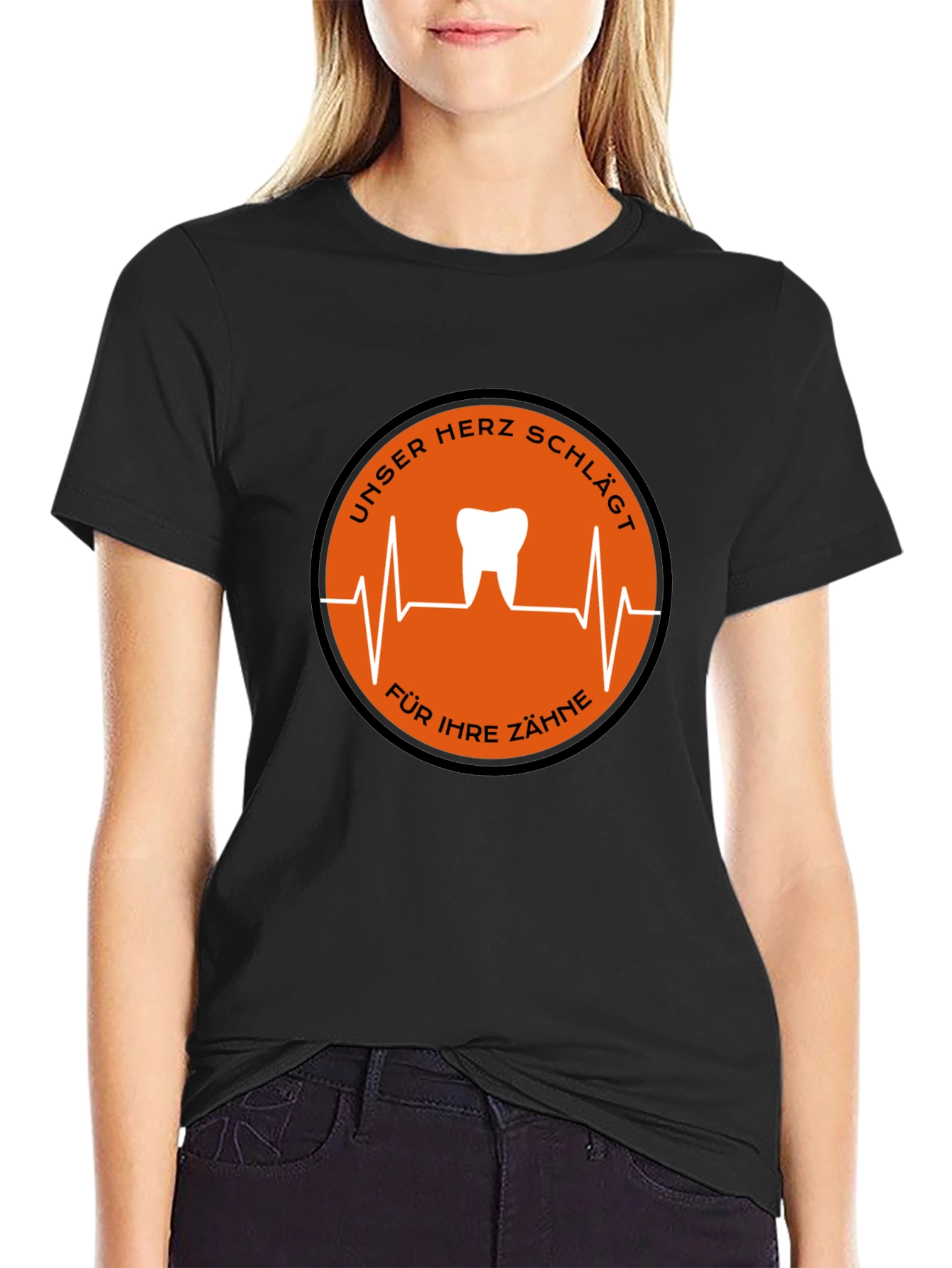 Dentist Heartbeat T-Shirt - Black Graphic Tee