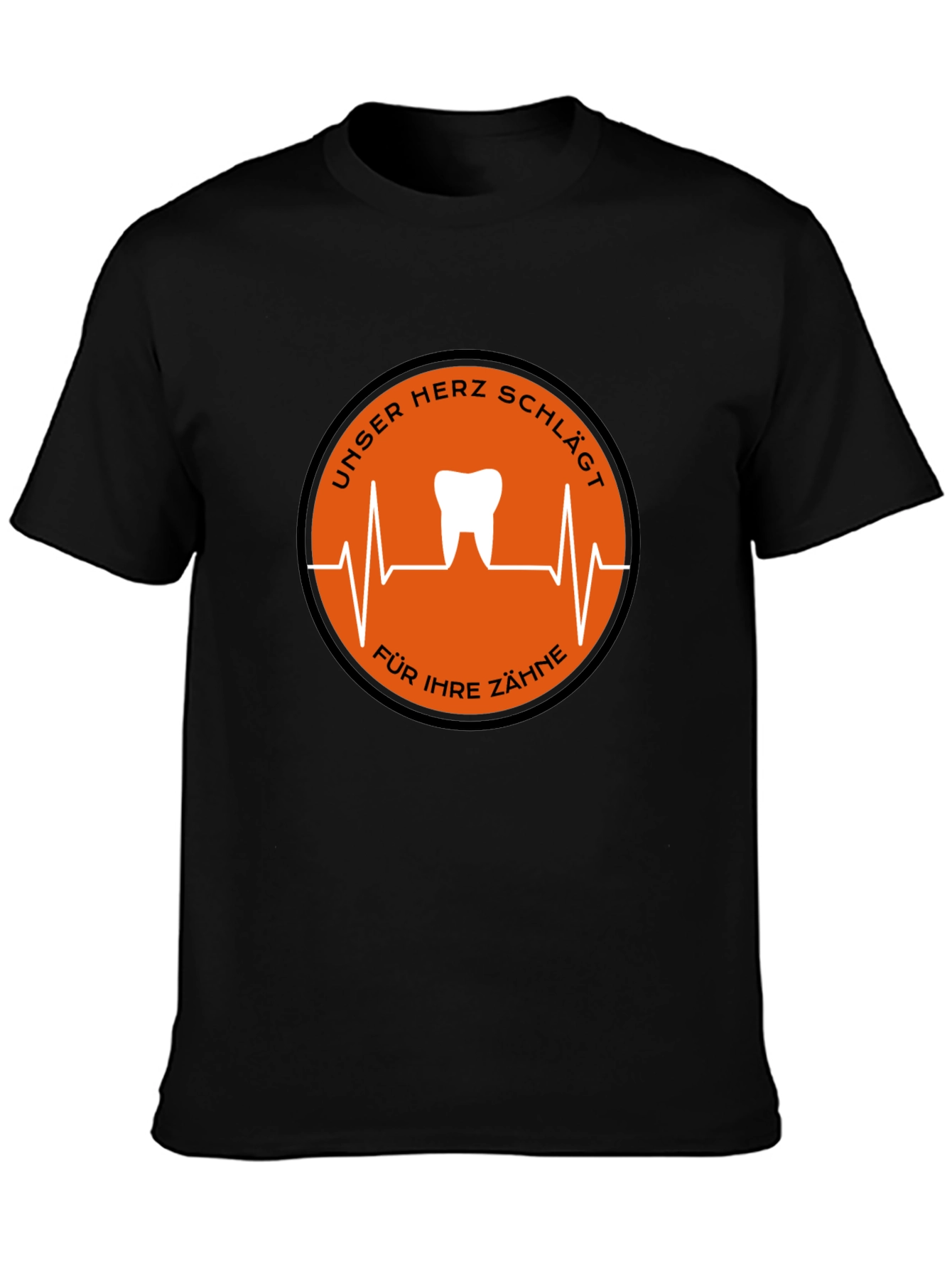 Dentist Heartbeat T-Shirt - Black Graphic Tee