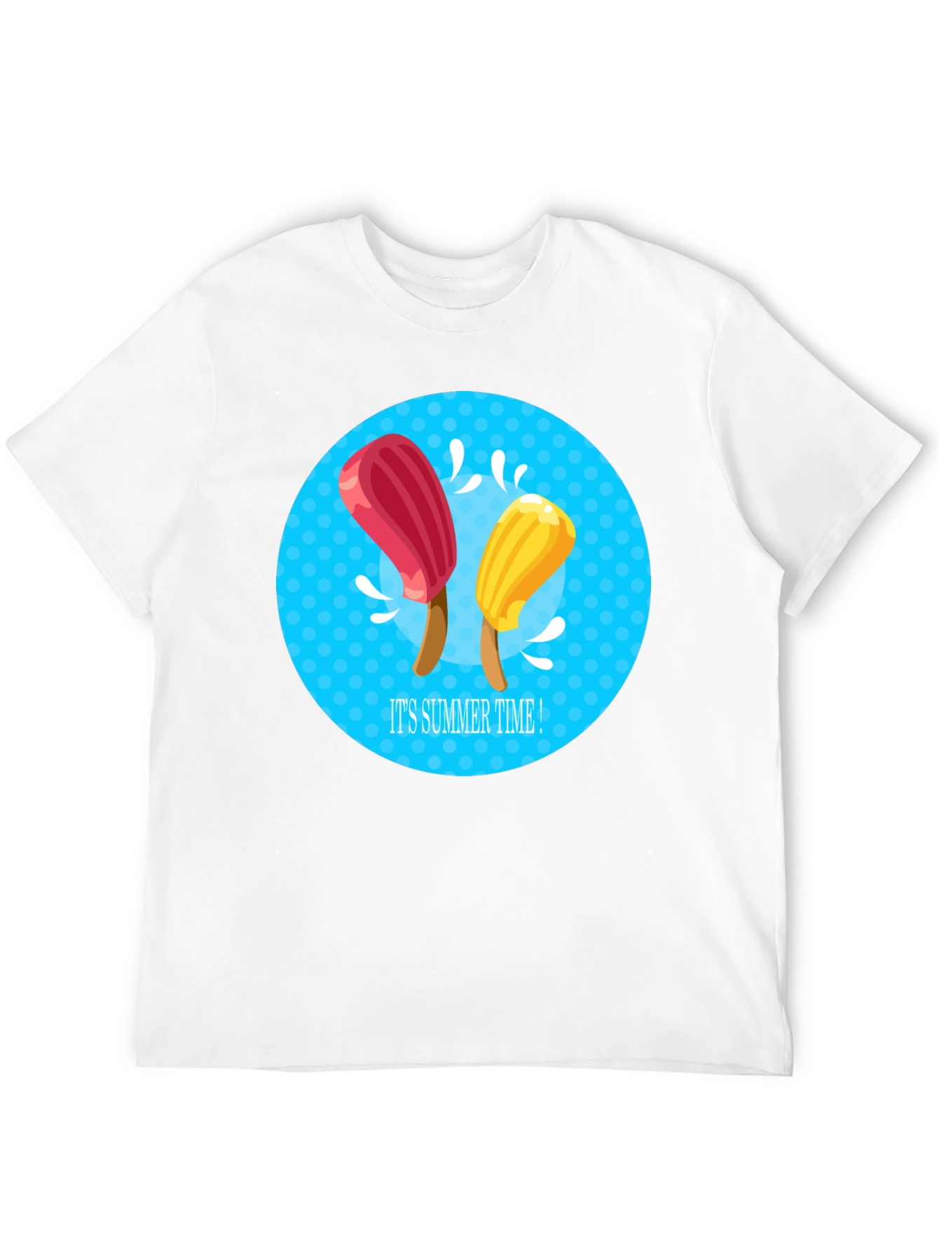 Its Summer Time Black Graphic Tee