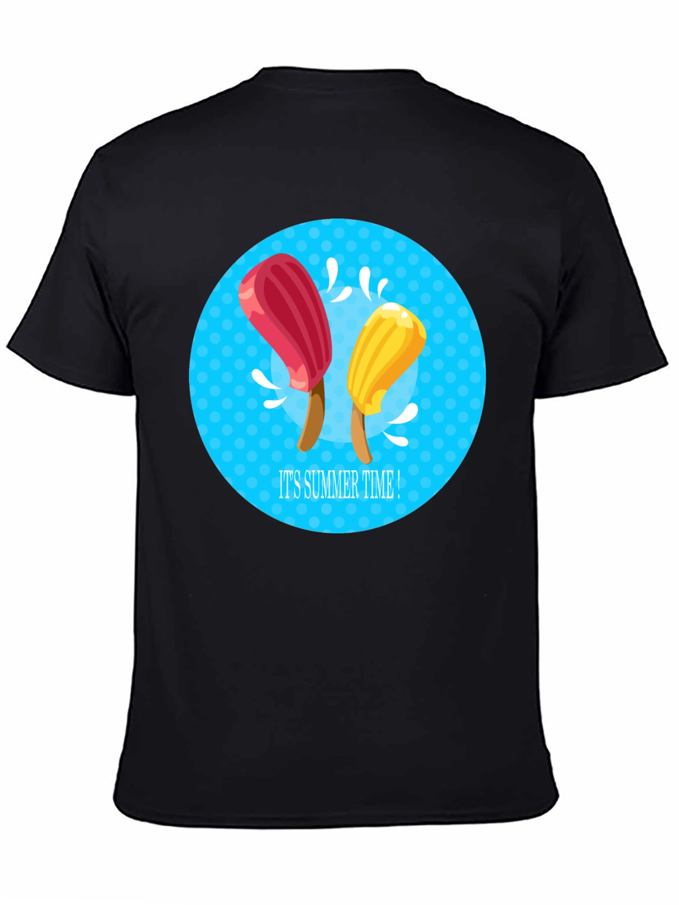 Its Summer Time Black Graphic Tee