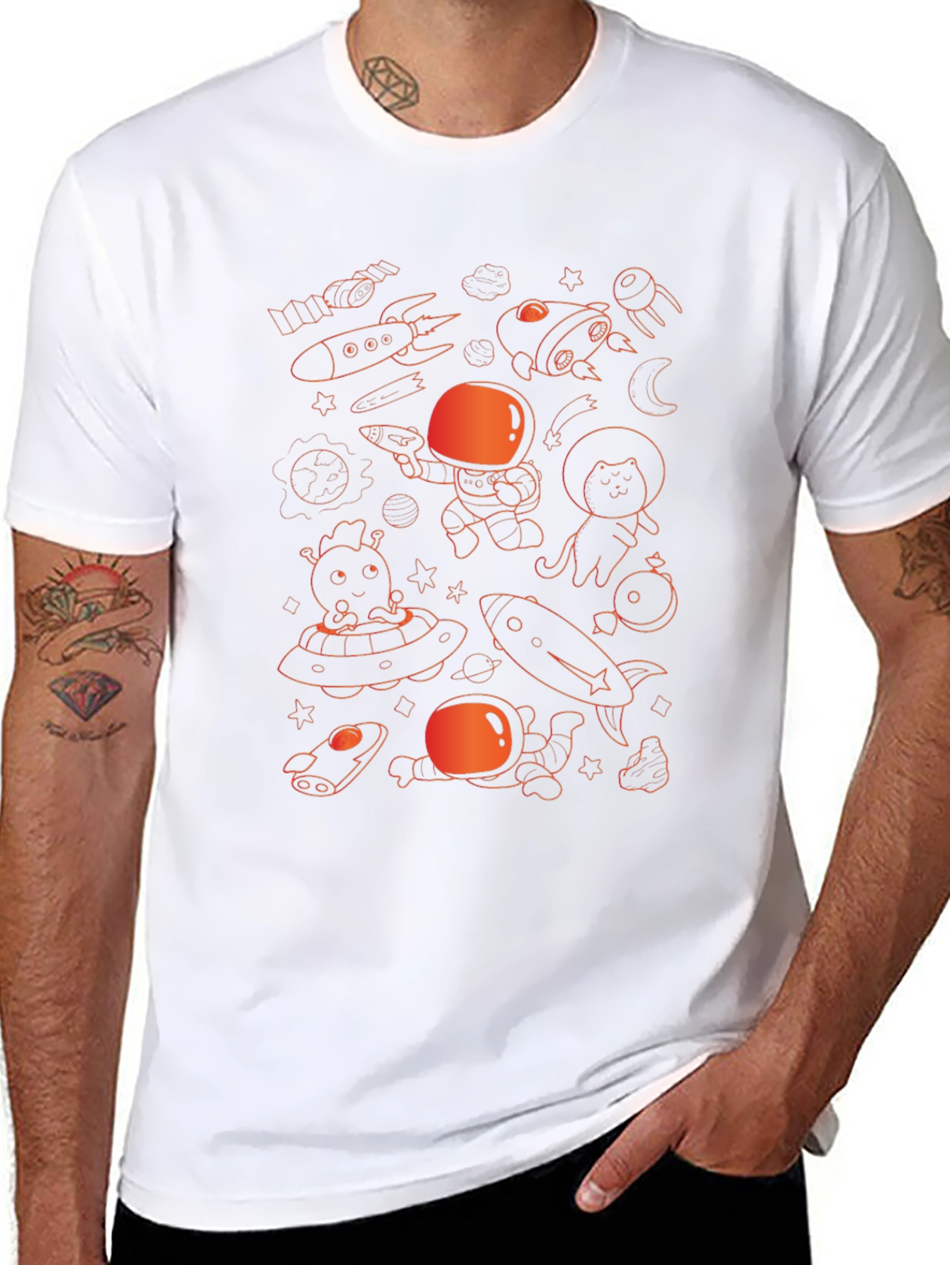 Cosmic Cartoon Graphic Tee