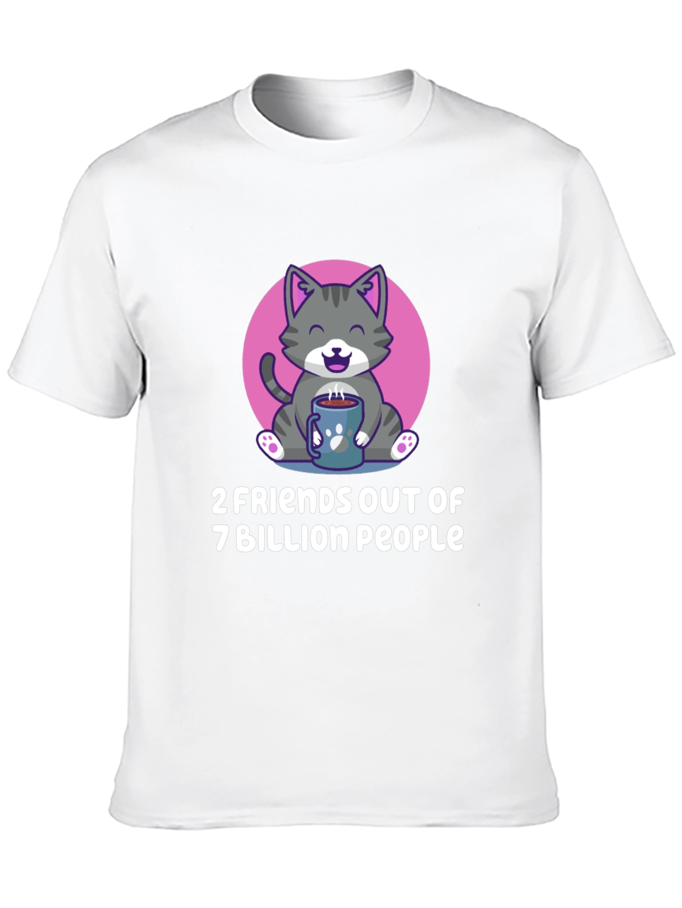 Cute Cat 2 Friends T-Shirt