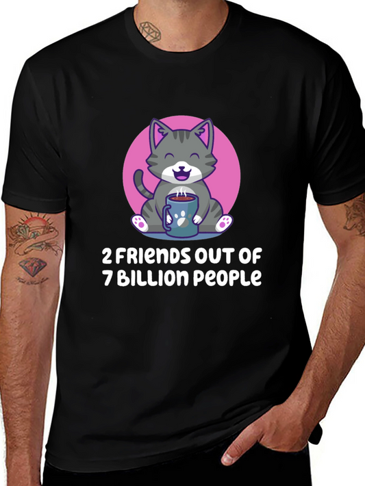 Cute Cat 2 Friends T-Shirt