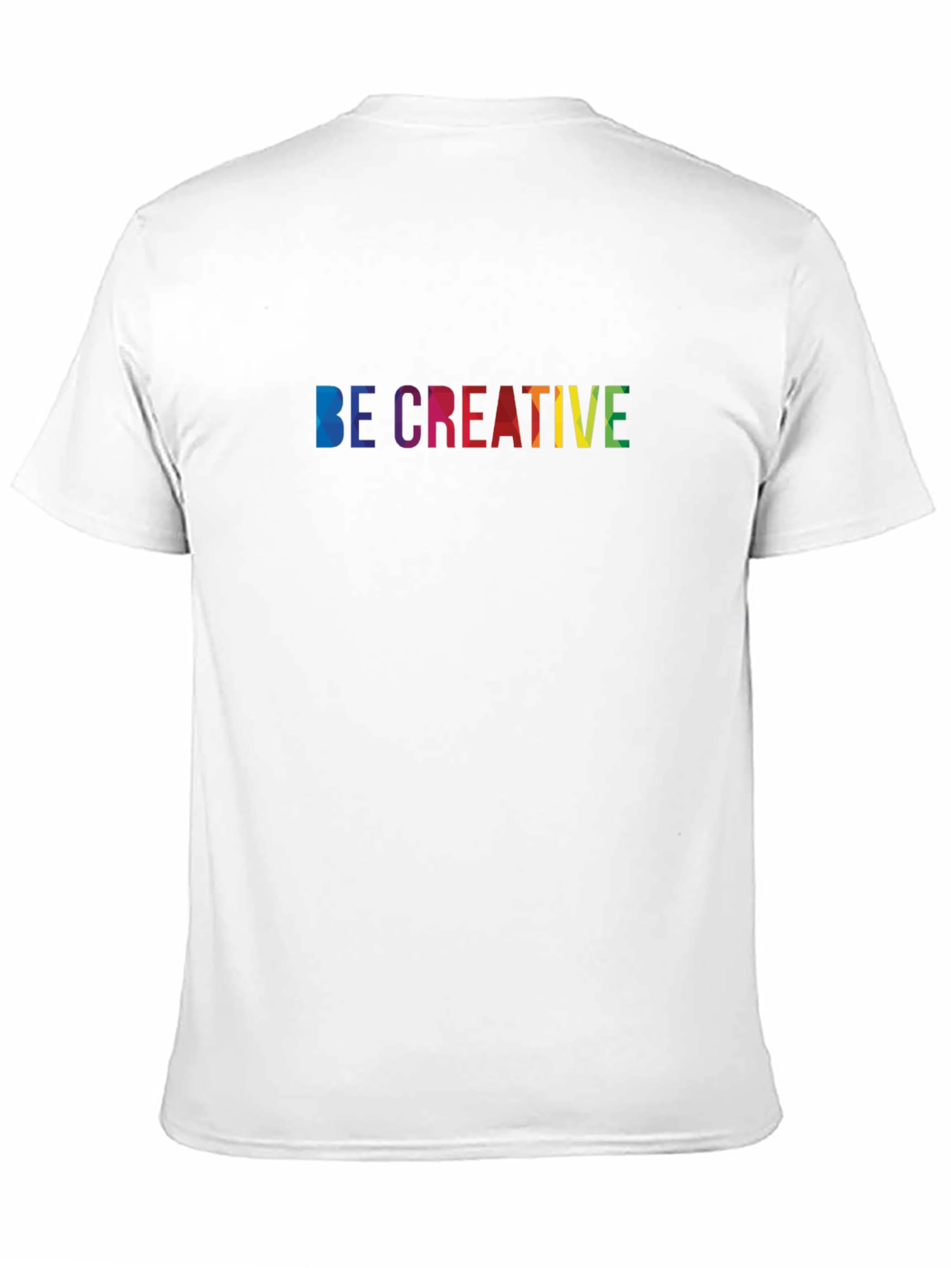 Be Creative Rainbow Graphic Black T-Shirt