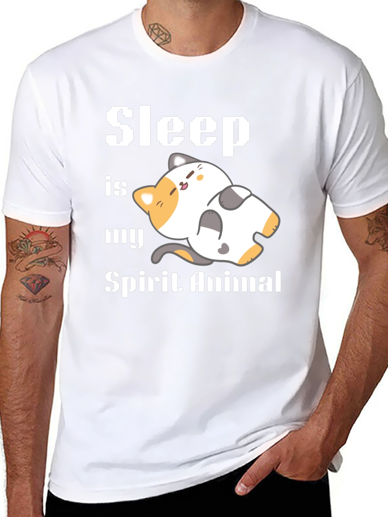 Sleep is My Spirit Animal Graphic Tee Shirt