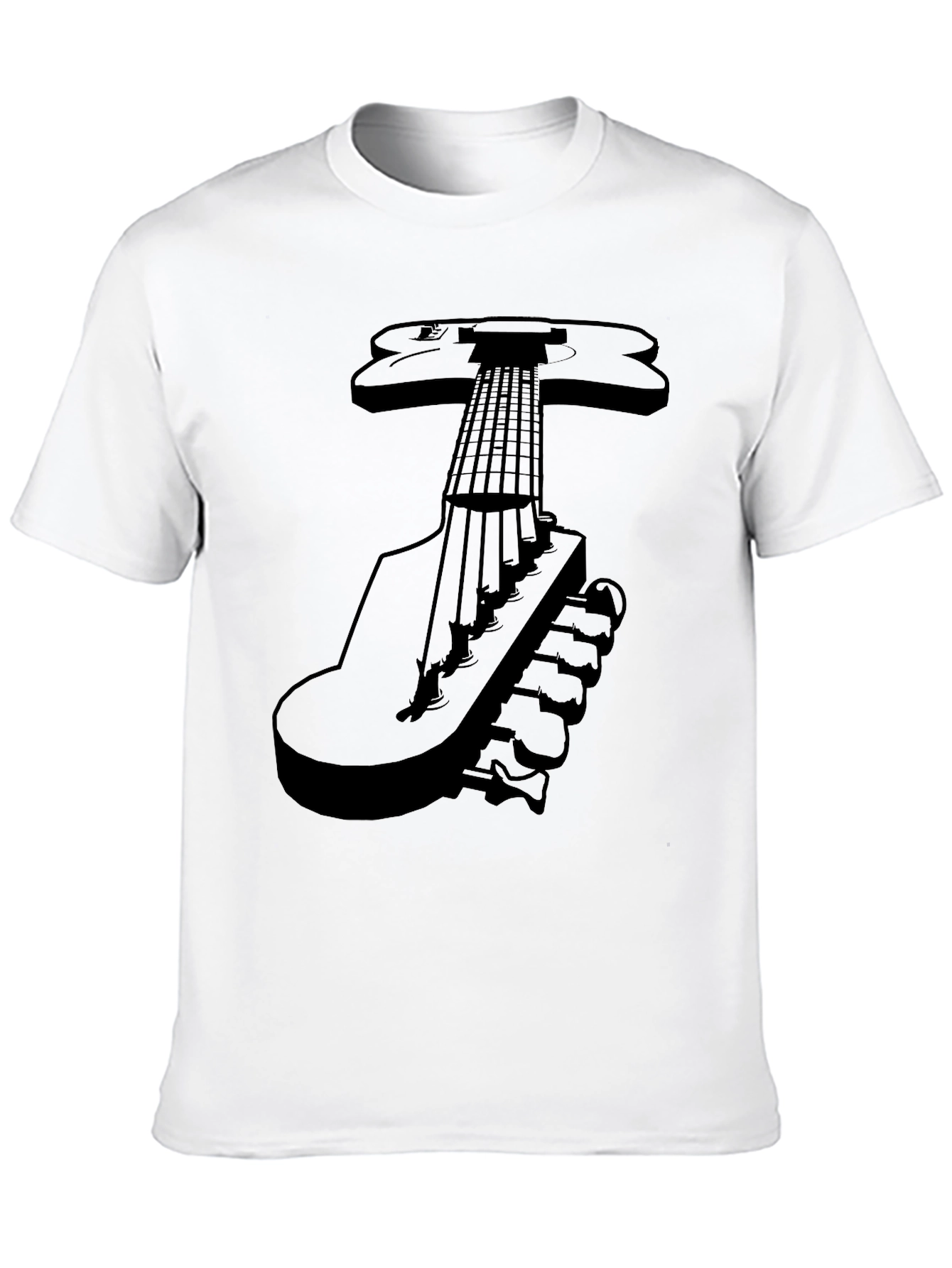 Guitar Graphic Tee - Black T-Shirt
