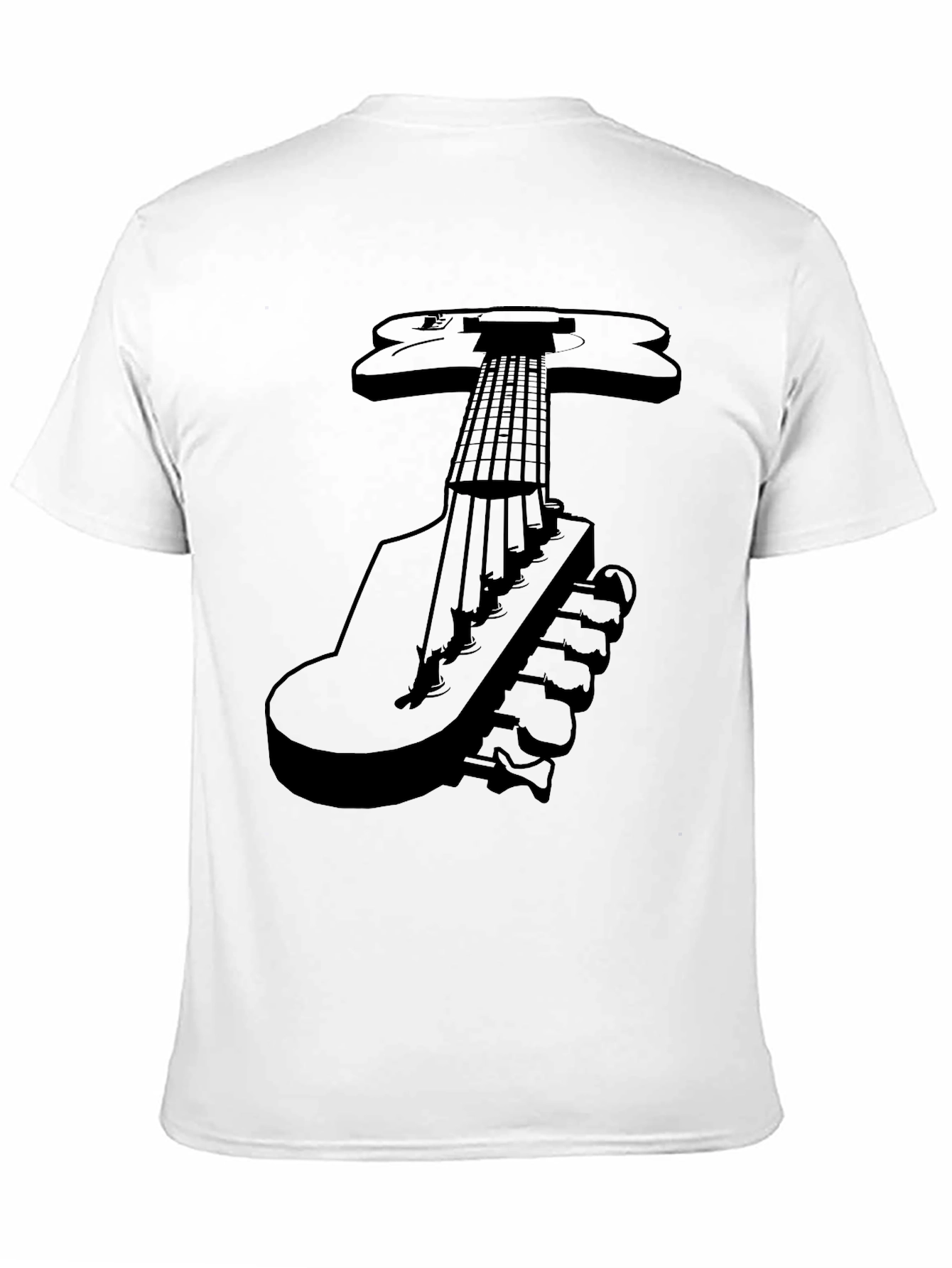 Guitar Graphic Tee - Black T-Shirt