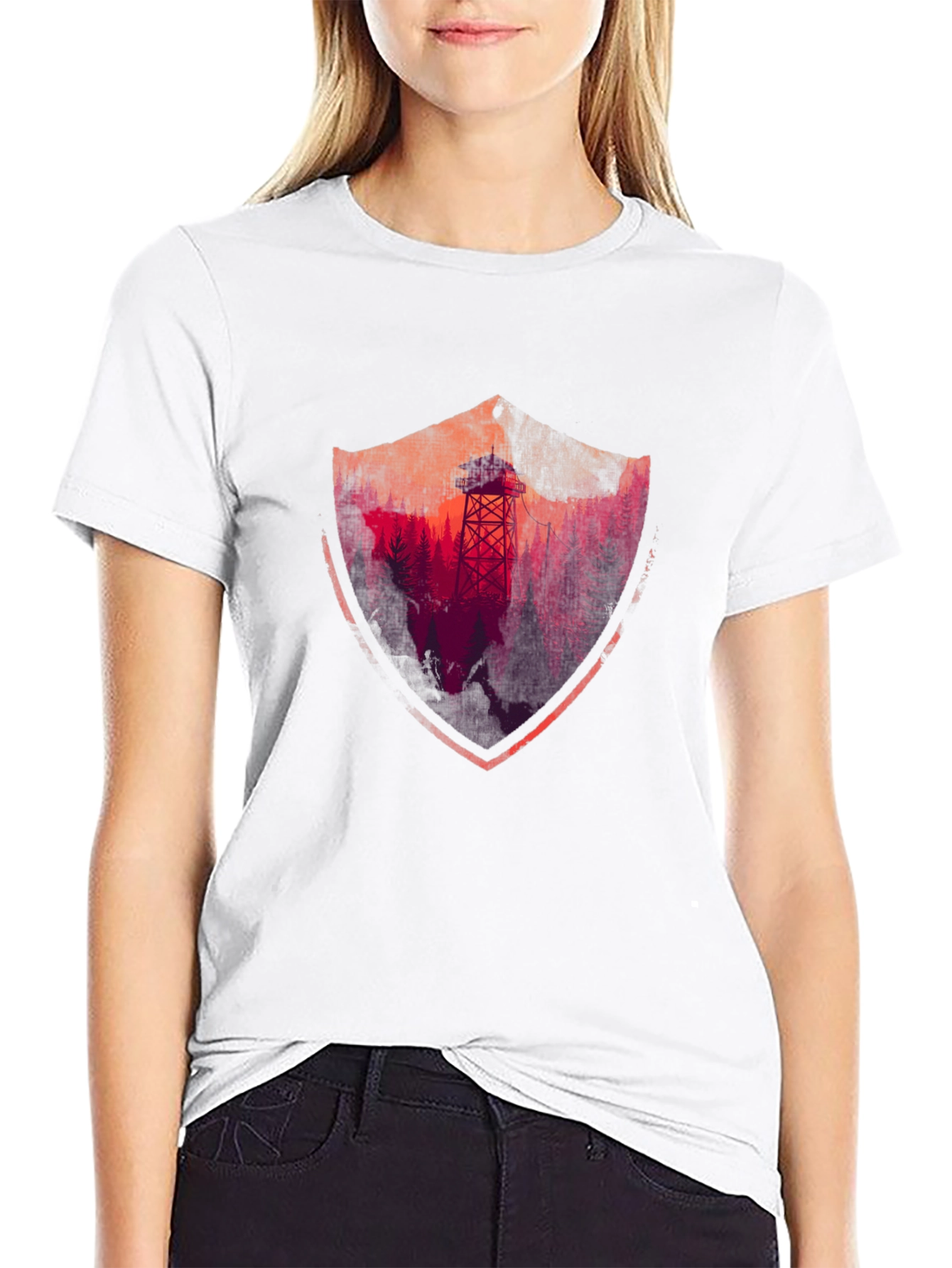 Forest Lookout Graphic Tee - Nature Inspired Design