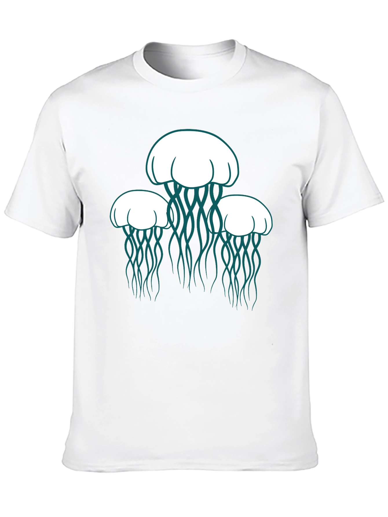 Jellyfish Graphic Tee - Black Casual Shirt