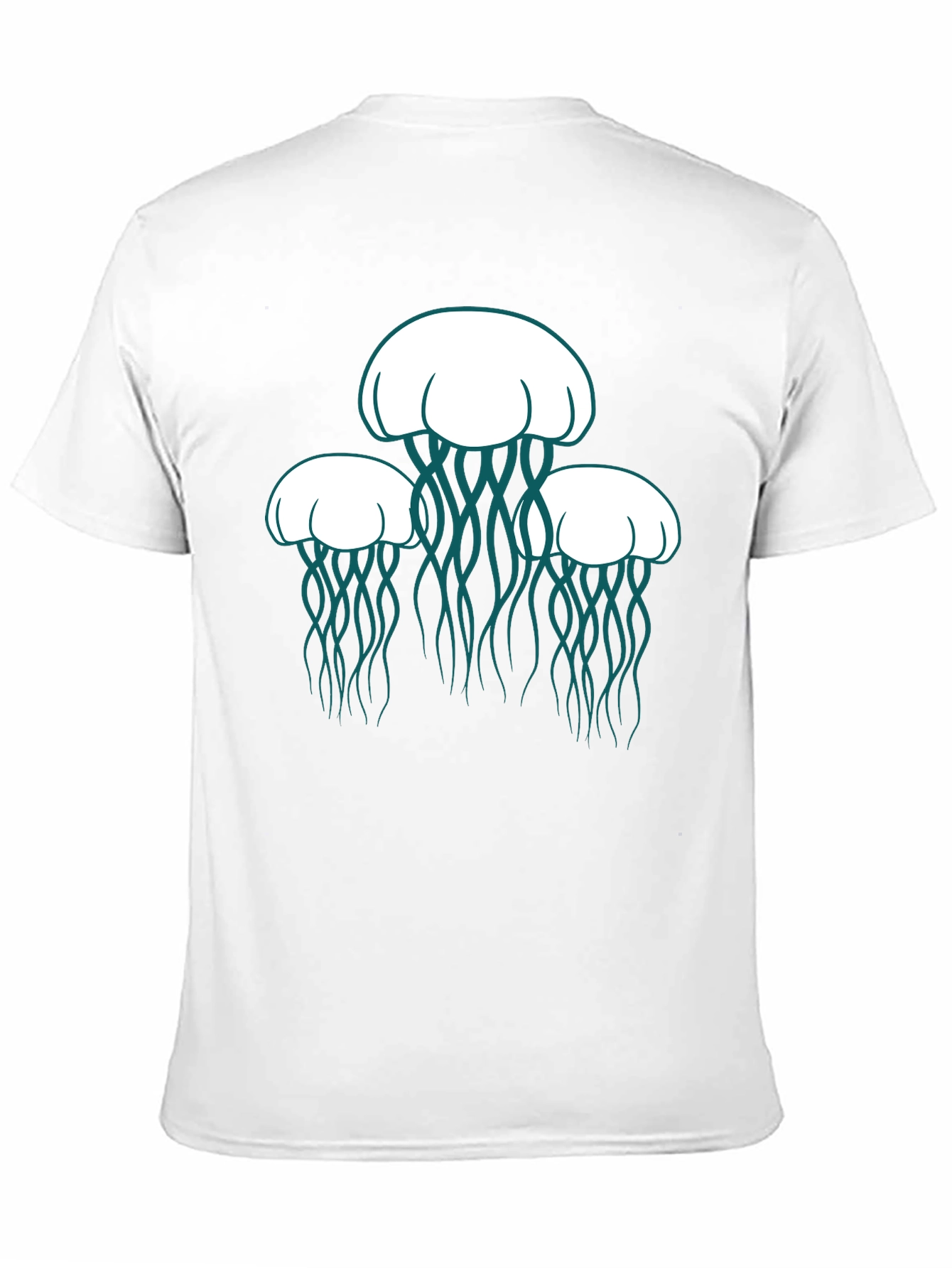 Jellyfish Graphic Tee - Black Casual Shirt
