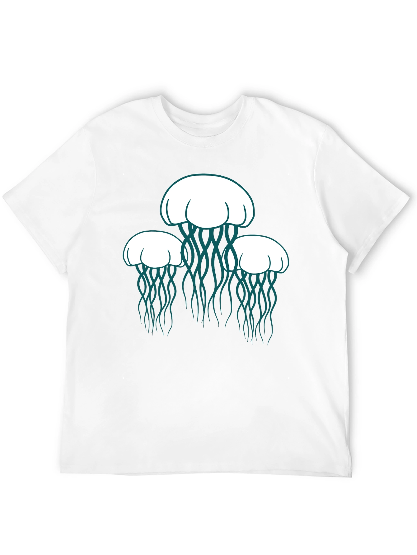 Jellyfish Graphic Tee - Black Casual Shirt