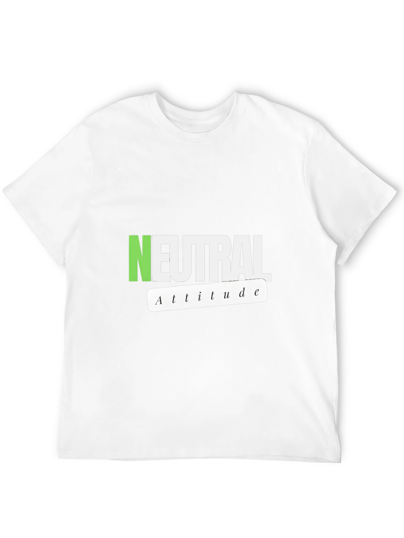 Neutral Attitude Graphic Tee - Stylish Casual Wear