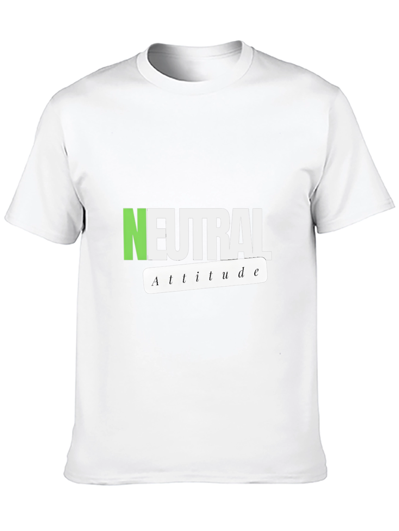 Neutral Attitude Graphic Tee - Stylish Casual Wear