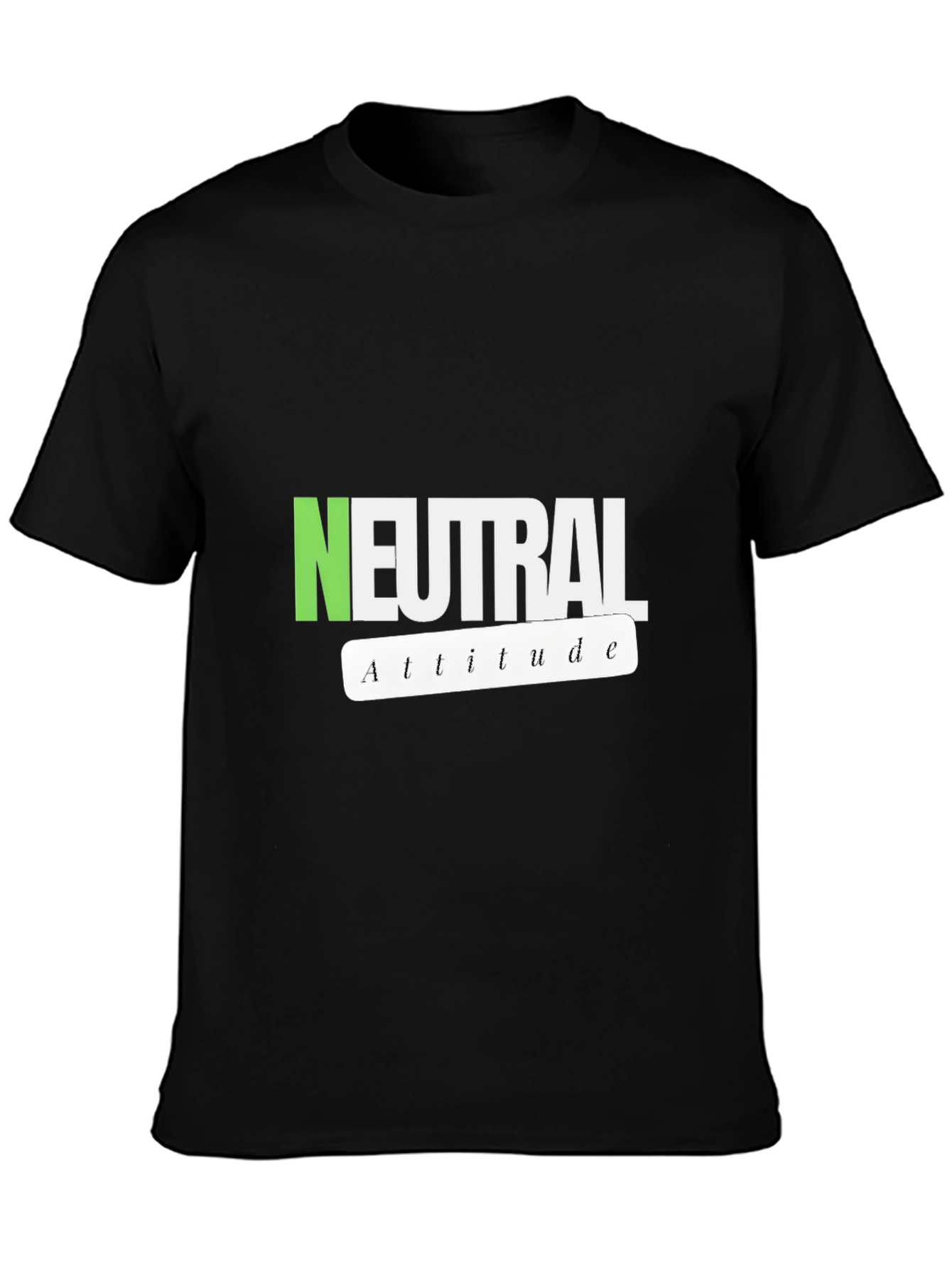 Neutral Attitude Graphic Tee - Stylish Casual Wear