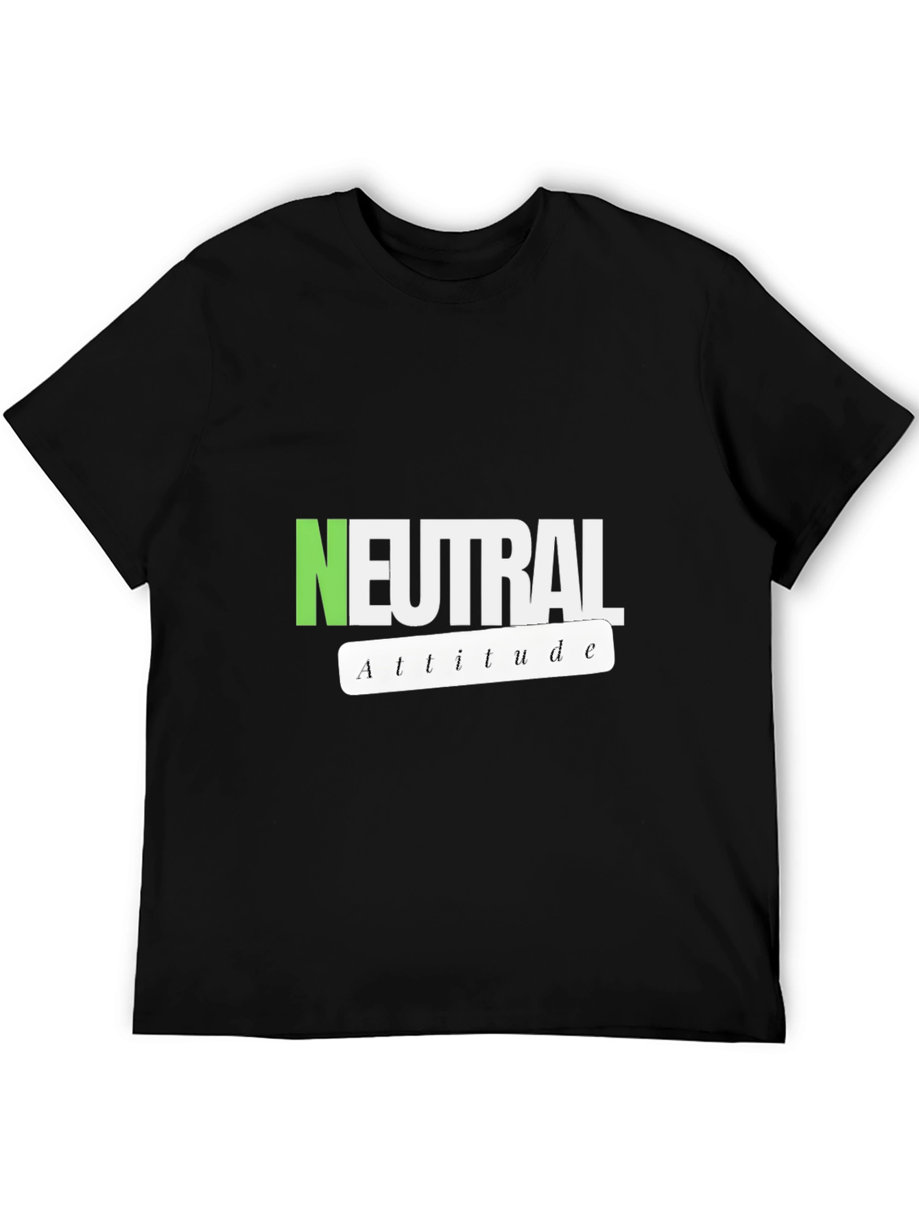 Neutral Attitude Graphic Tee - Stylish Casual Wear