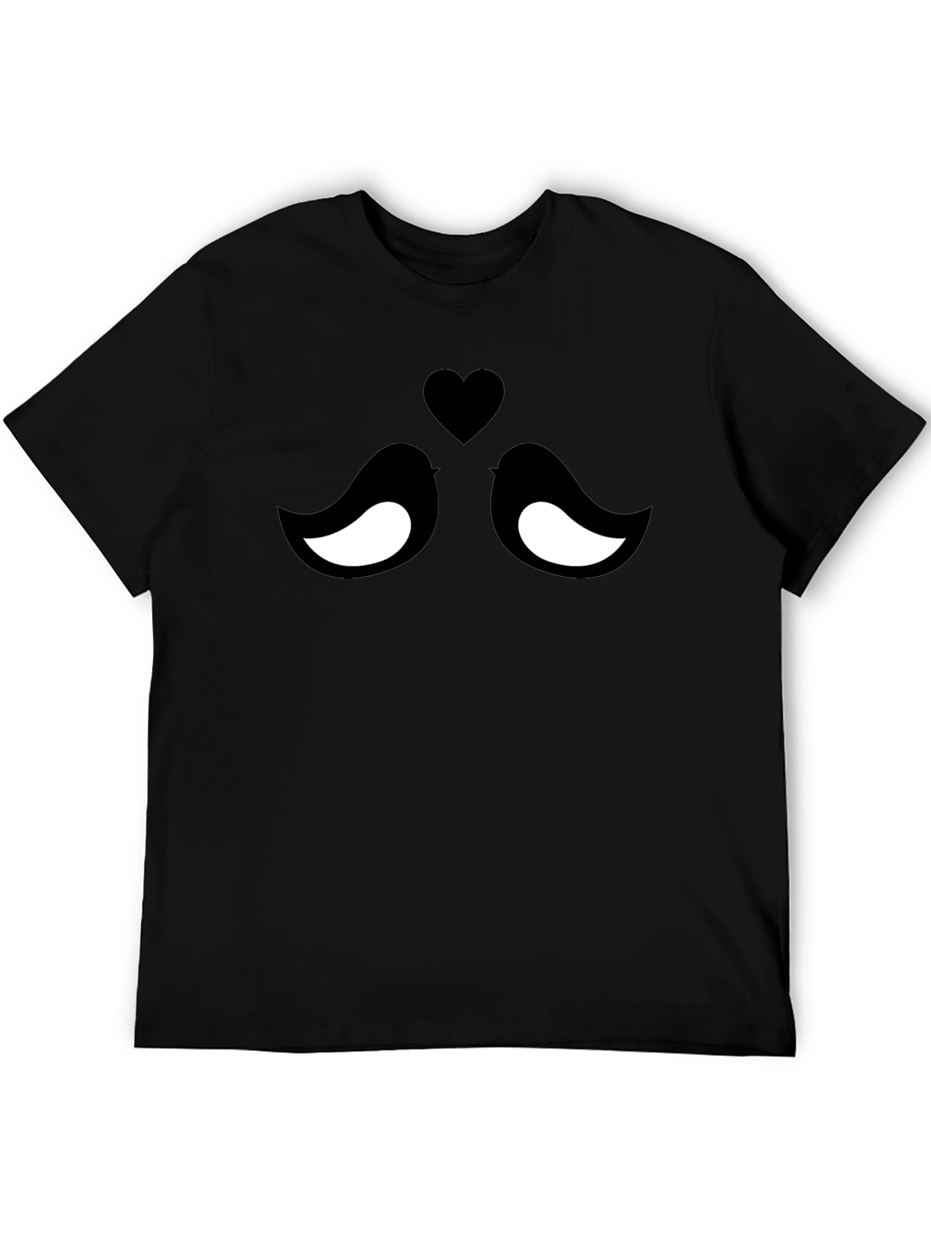 Love Birds Graphic Tee - Black