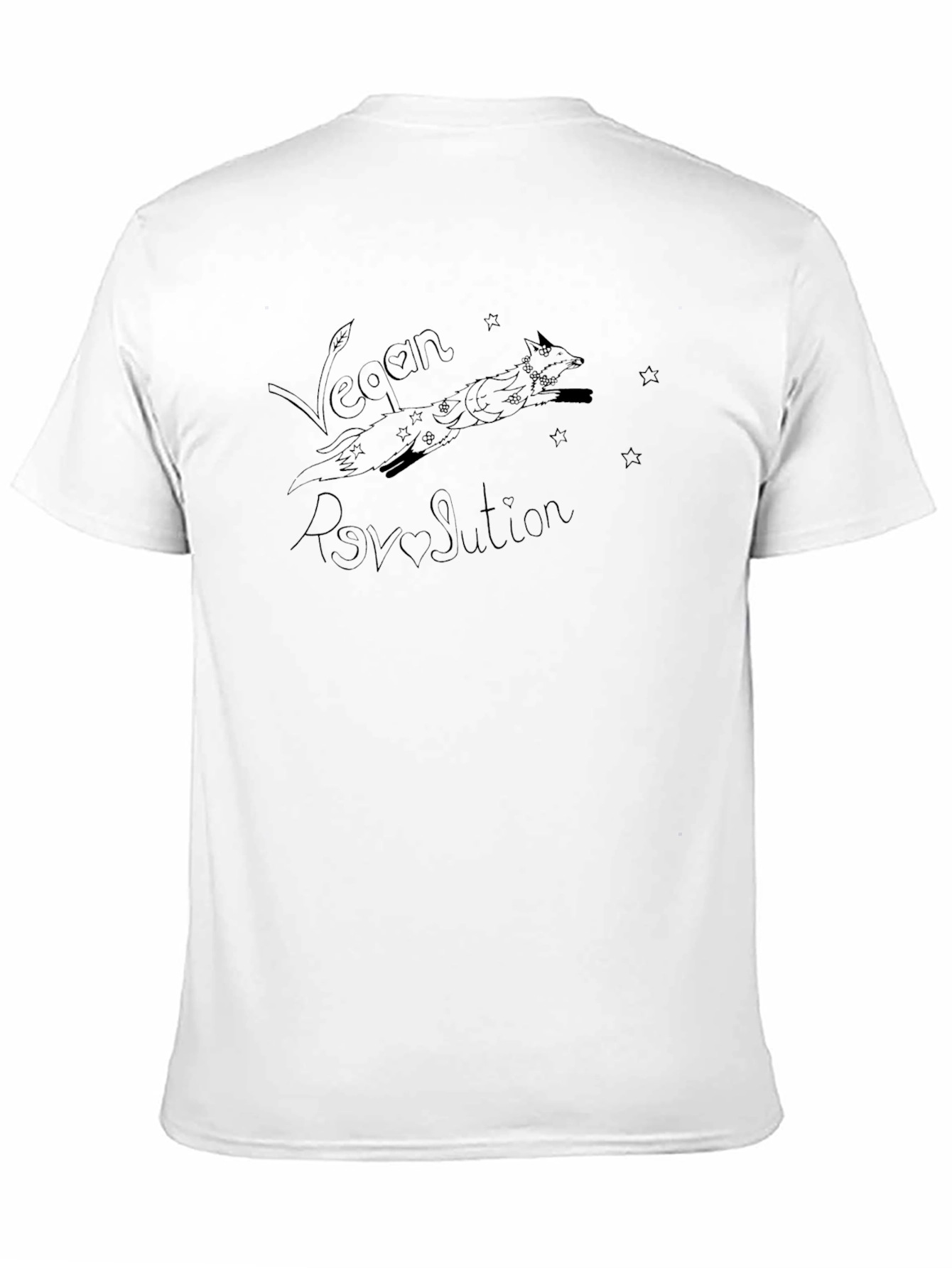Vegan Revolution Tee - Black Graphic T-Shirt
