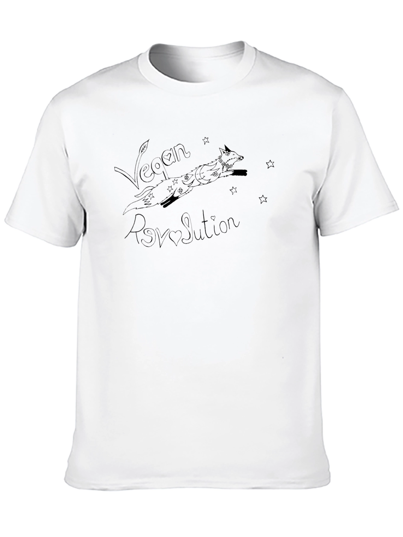 Vegan Revolution Tee - Black Graphic T-Shirt