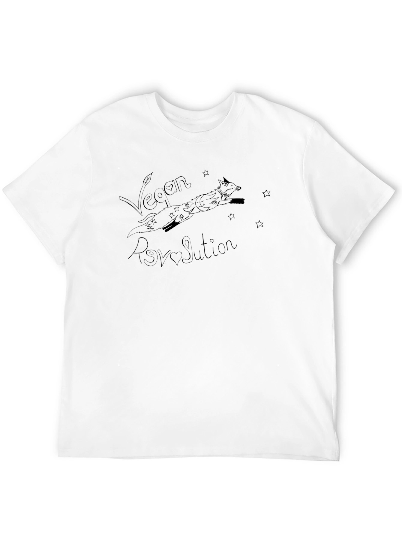 Vegan Revolution Tee - Black Graphic T-Shirt