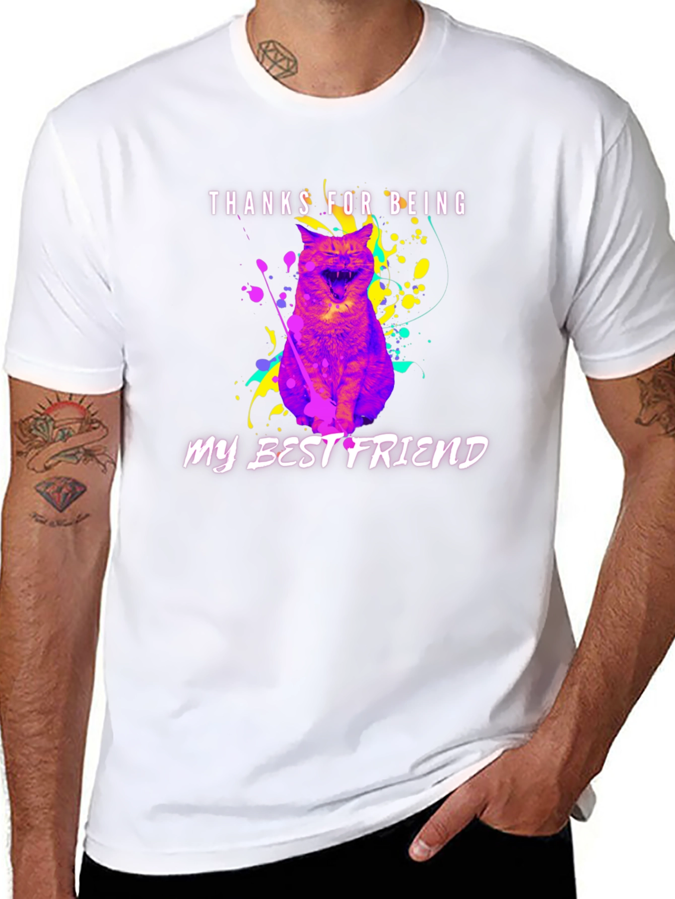 Thanks for Being My Best Friend Cat T-Shirt