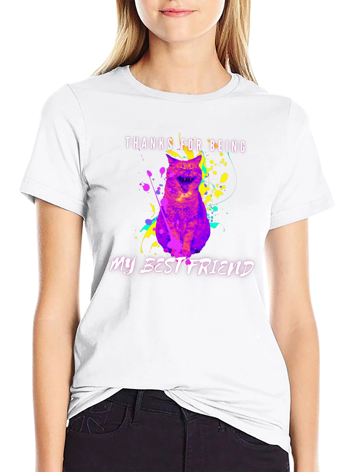 Thanks for Being My Best Friend Cat T-Shirt