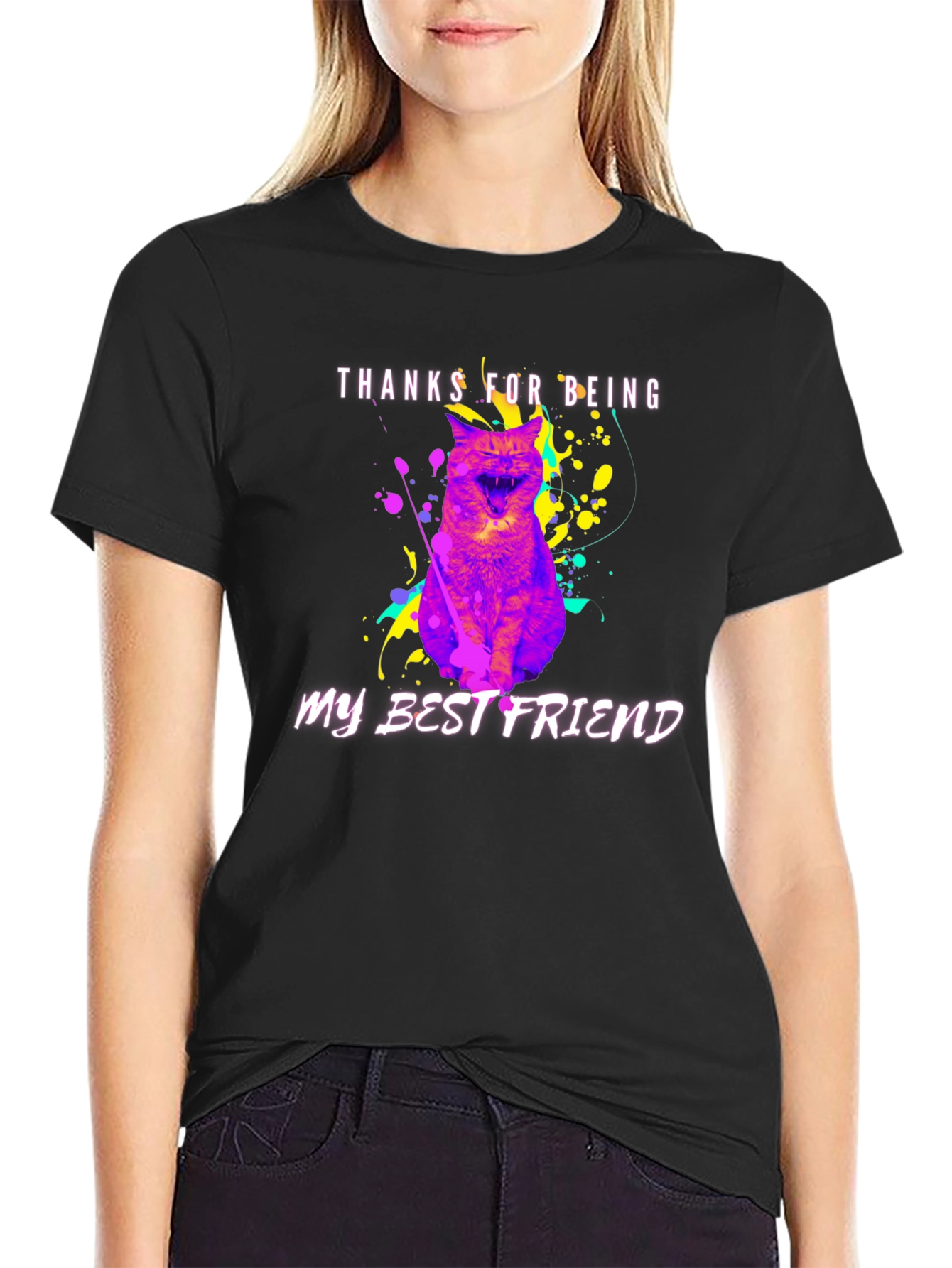 Thanks for Being My Best Friend Cat T-Shirt