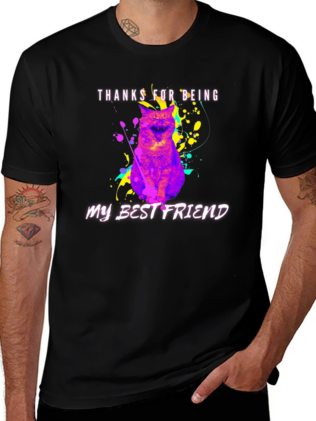 Thanks for Being My Best Friend Cat T-Shirt