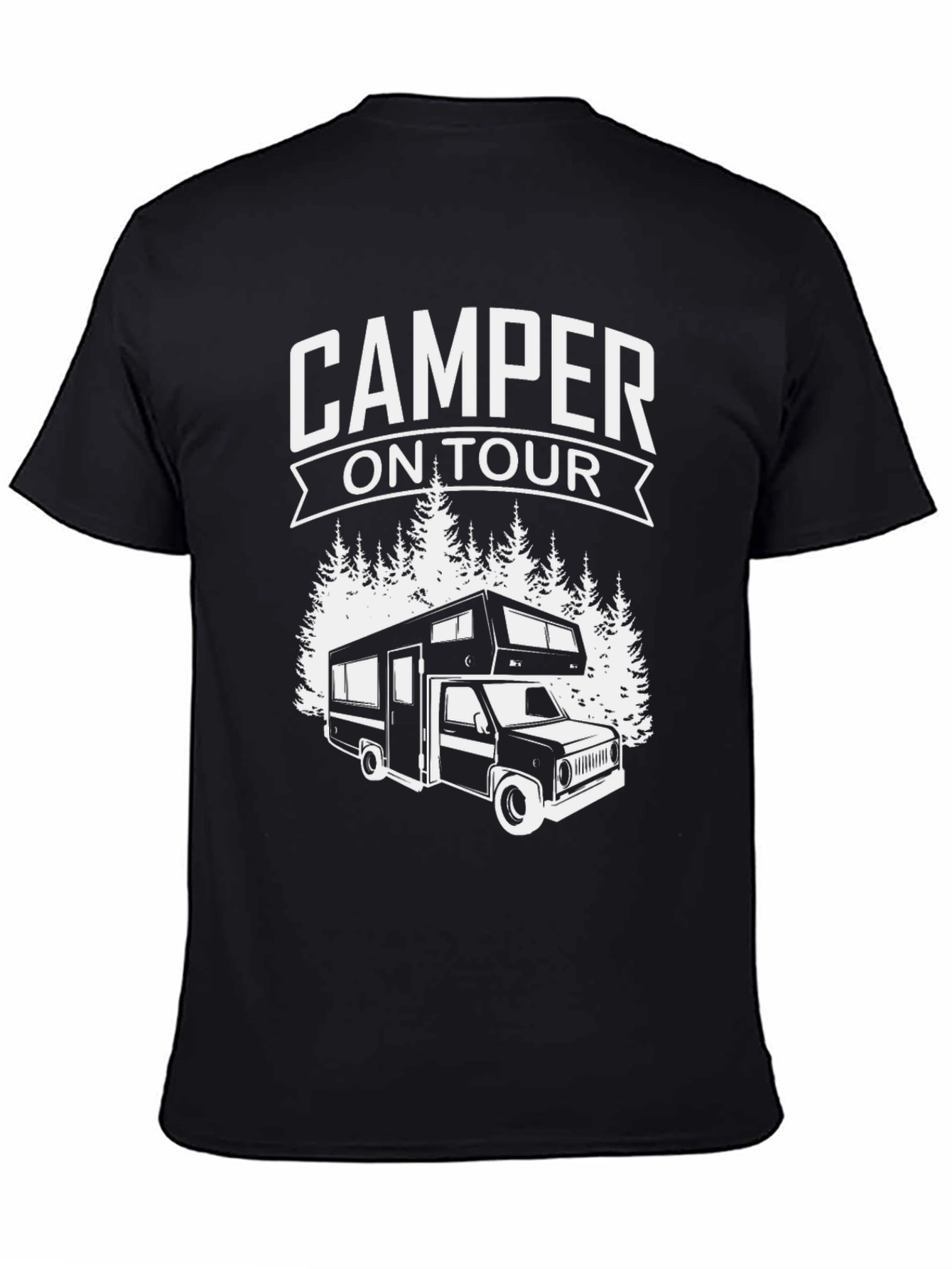 Camper On Tour Graphic Tee - Black